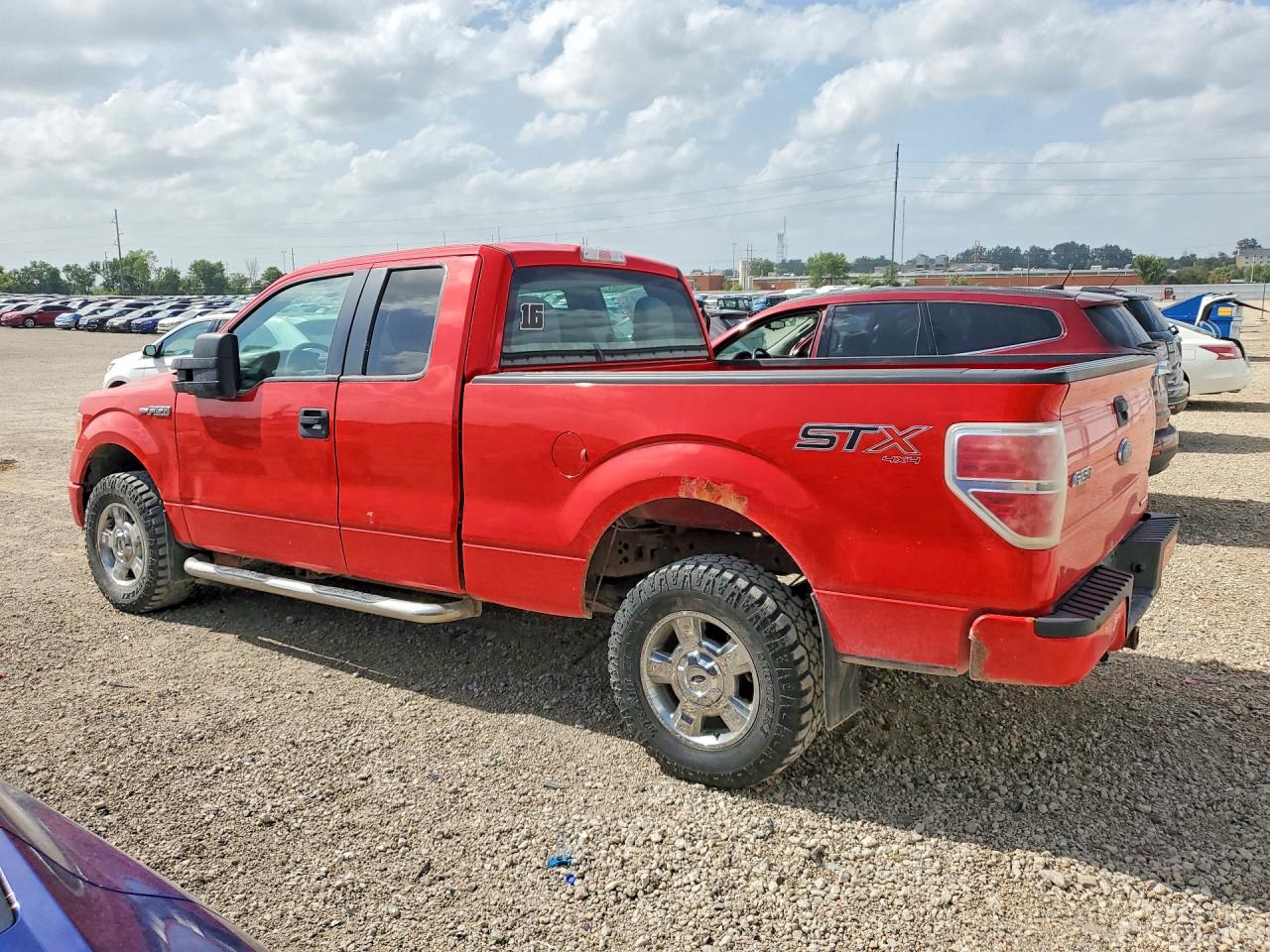 2014 Ford F150 Super Cab Red vin: 1FTFX1EF4EKG43939