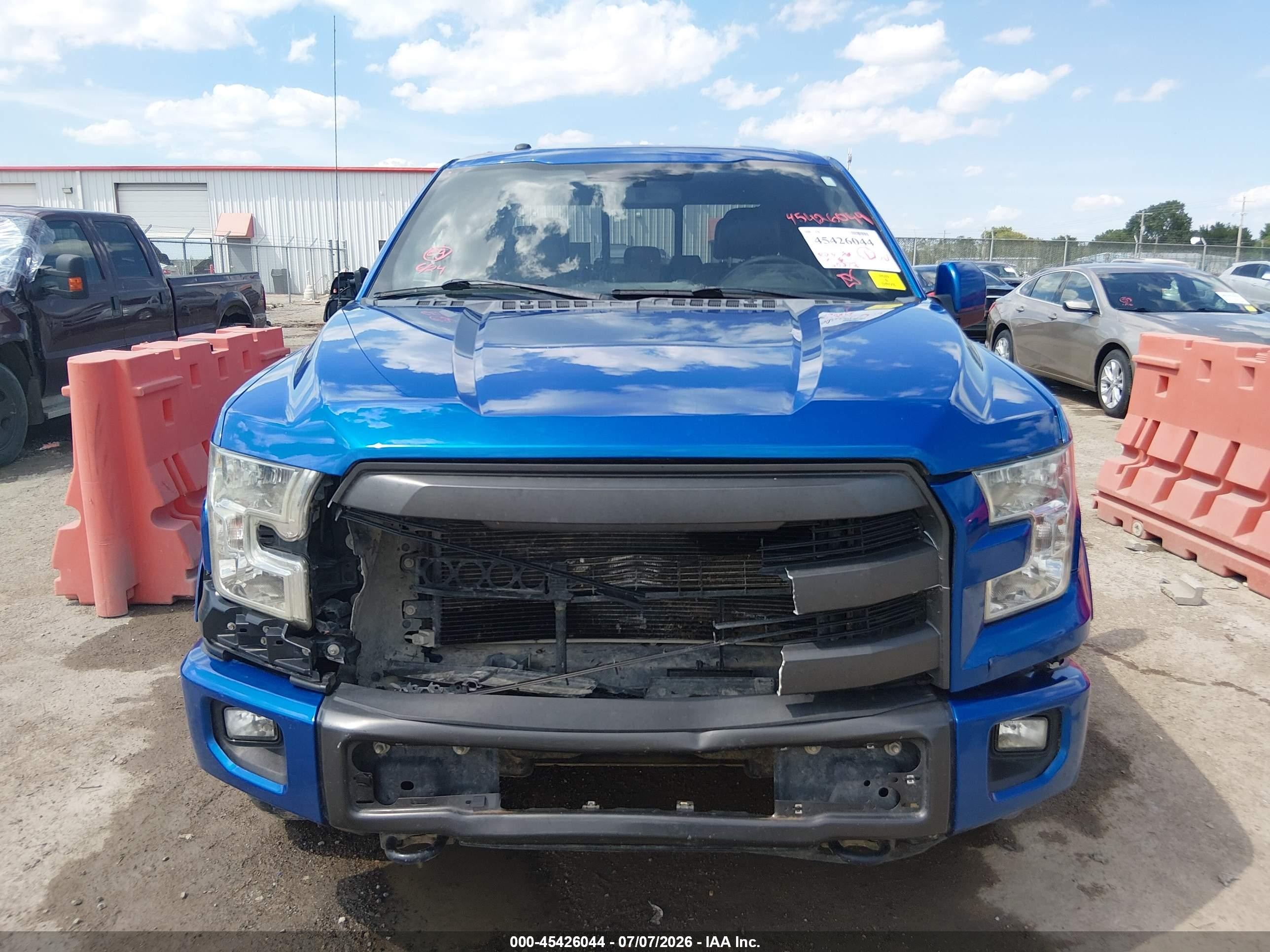 2015 Ford F-150 Lariat Blue vin: 1FTFX1EF4FFB21659