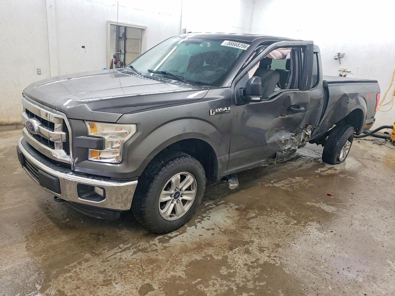 2015 Ford F150 Super Cab Серый vin: 1FTFX1EF4FKF21406