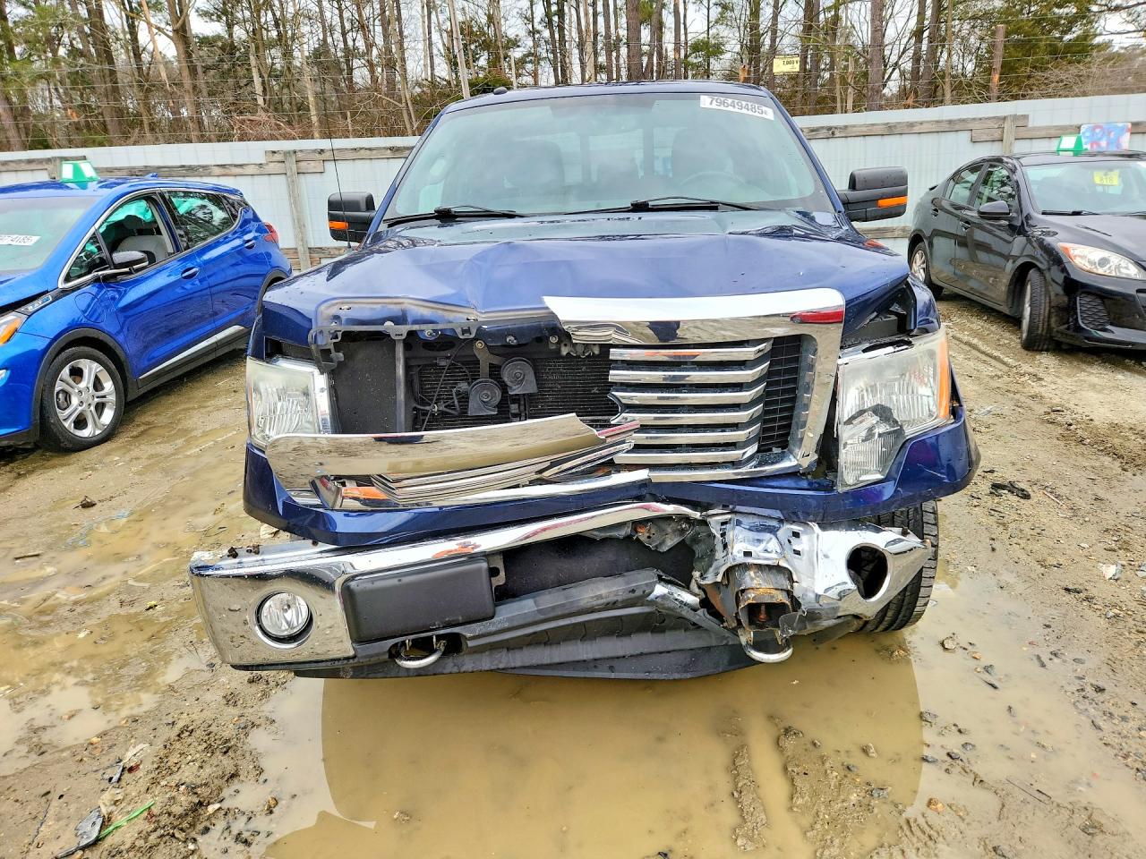 2011 Ford F150 Super Cab Blue vin: 1FTFX1EF5BFB00474
