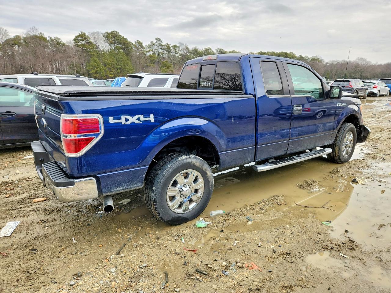 2011 Ford F150 Super Cab Blue vin: 1FTFX1EF5BFB00474