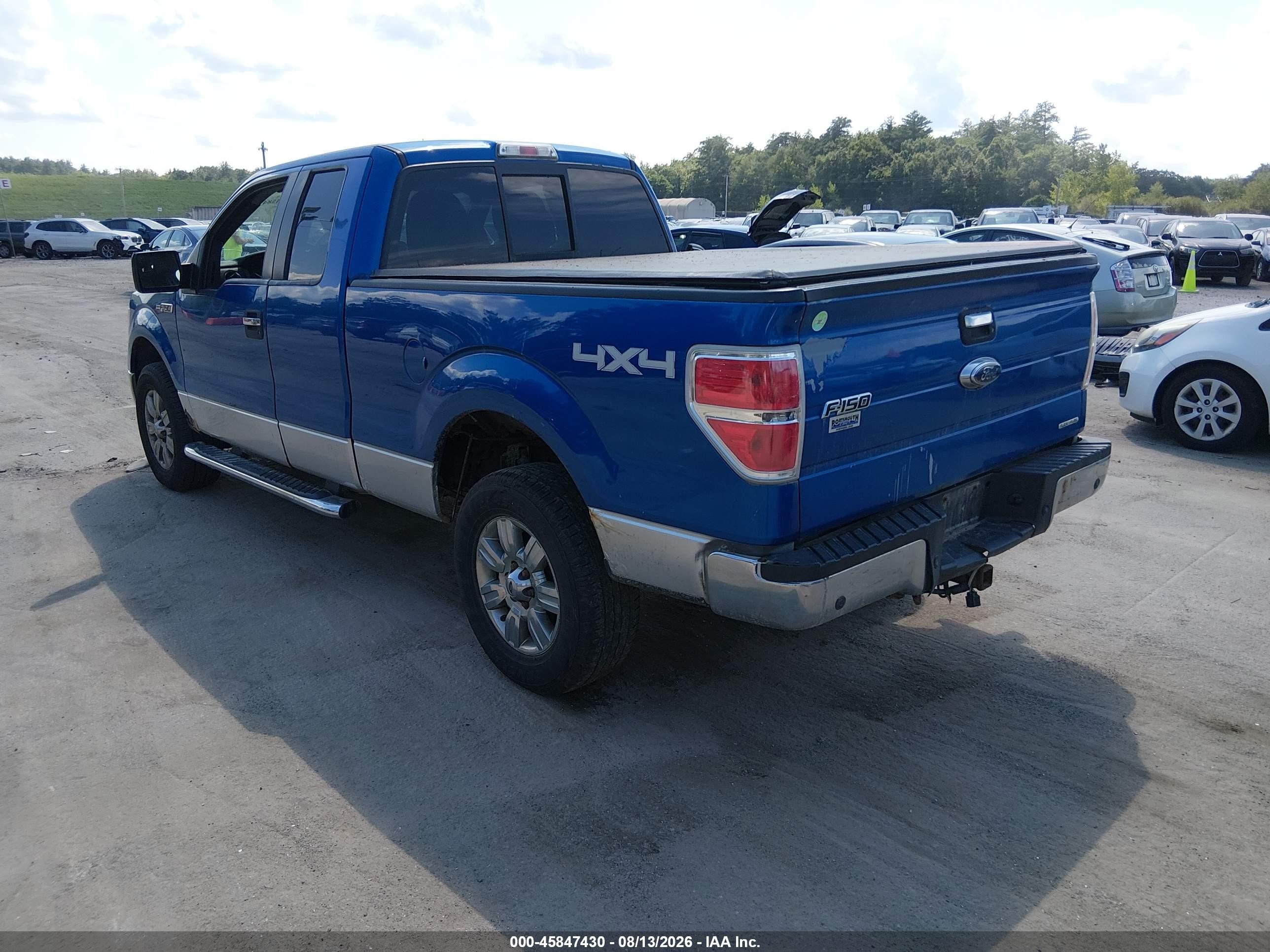 2011 Ford F-150 Xlt Blue vin: 1FTFX1EF5BKD15943