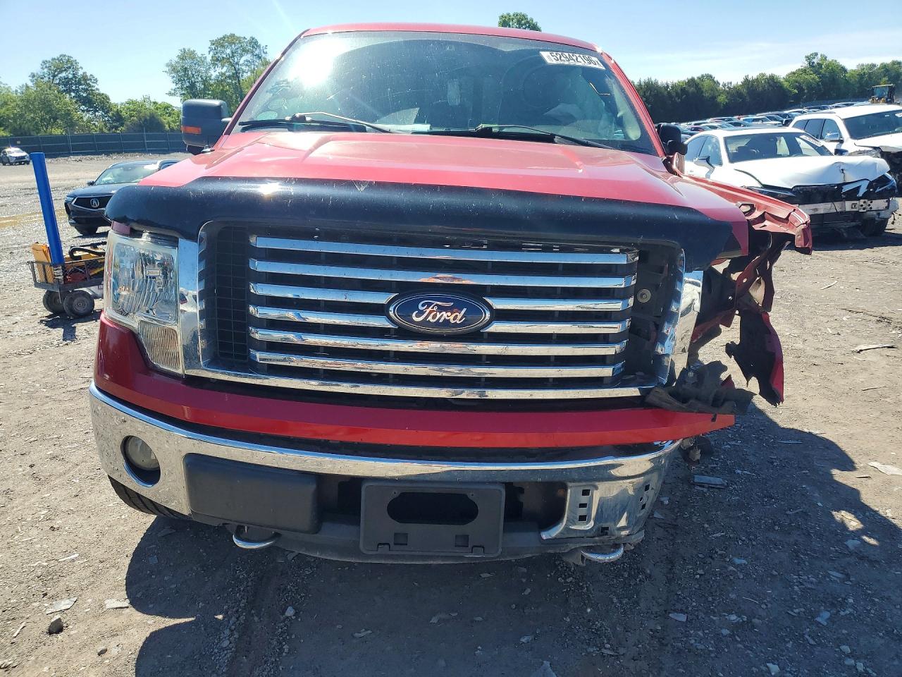 2012 Ford F150 Super Cab Красный vin: 1FTFX1EF5CFA38575