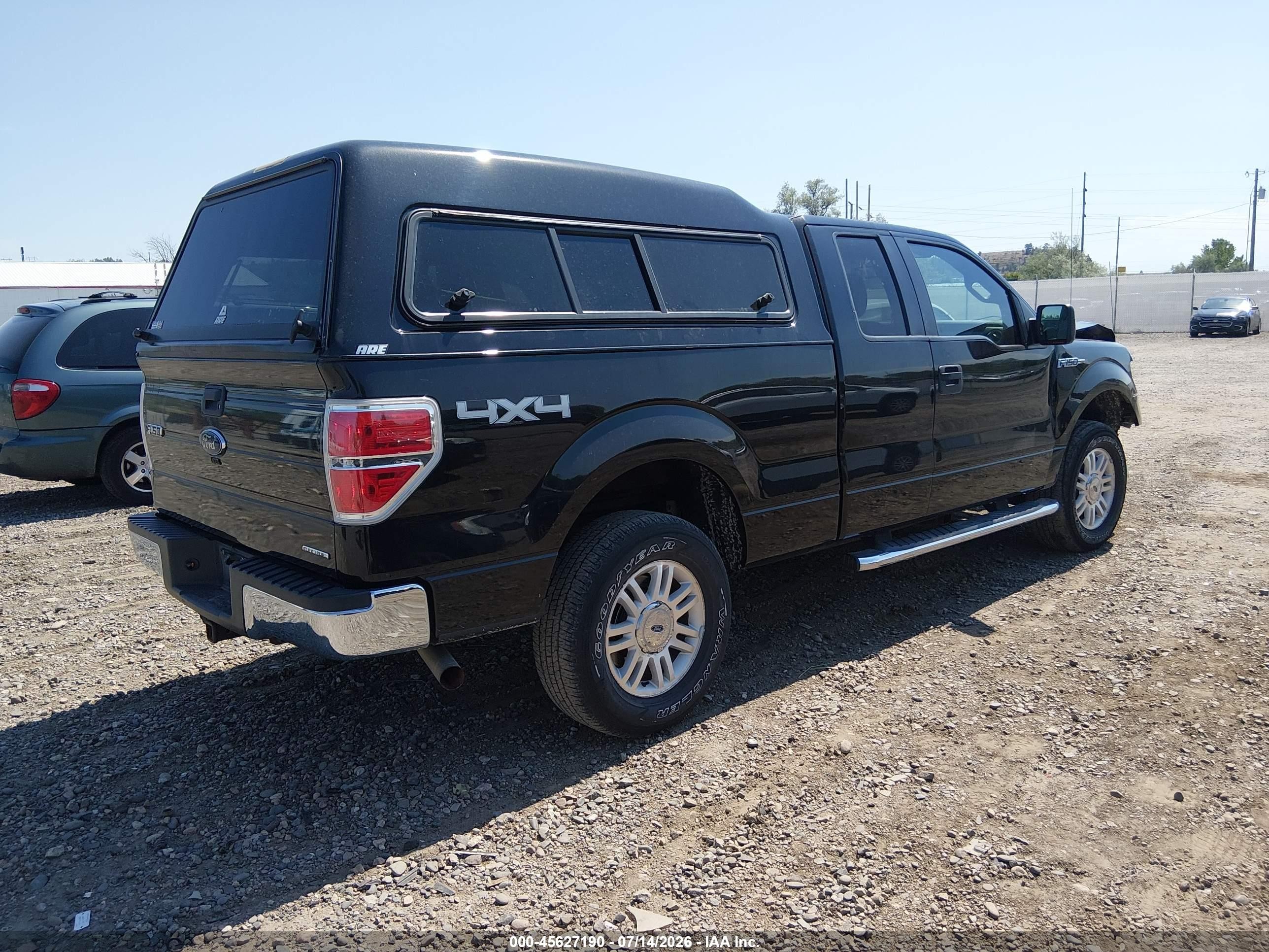 2012 Ford F-150 Xlt Black vin: 1FTFX1EF5CFD09702