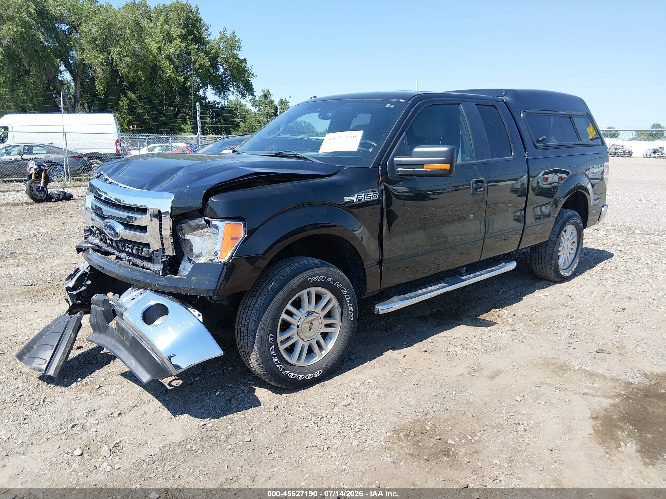 2012 Ford F-150 Xlt Black vin: 1FTFX1EF5CFD09702
