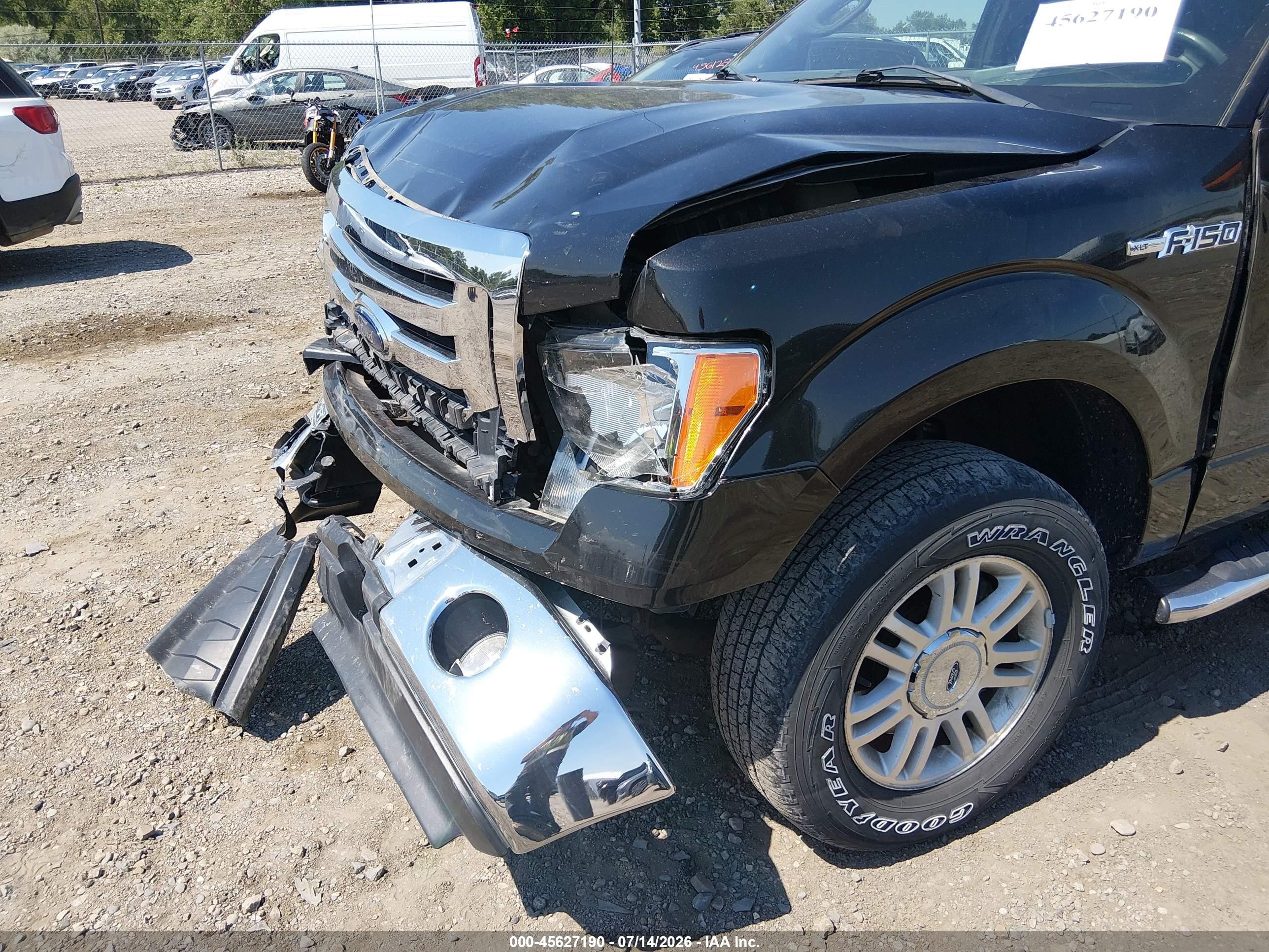 2012 Ford F-150 Xlt Black vin: 1FTFX1EF5CFD09702