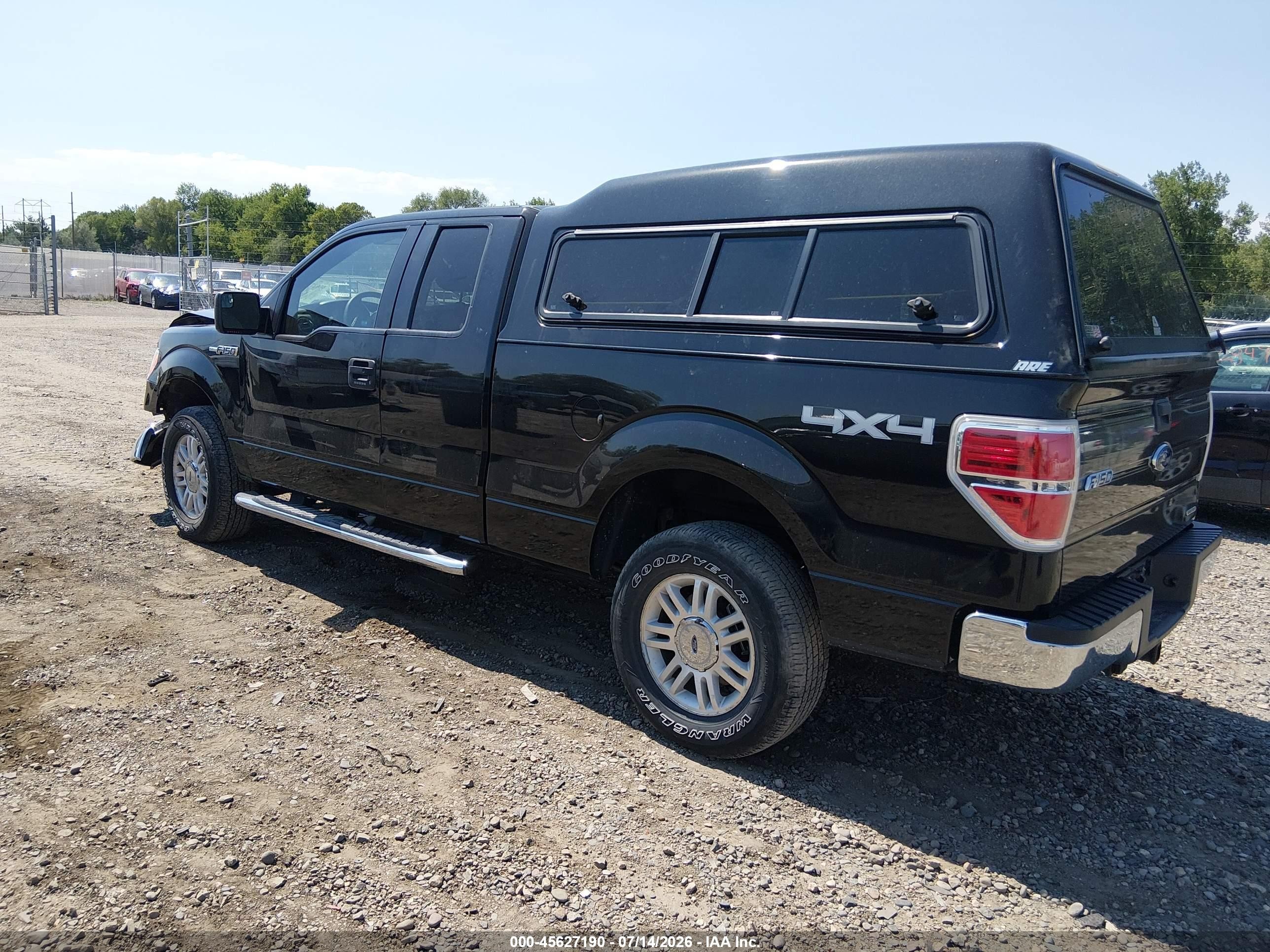 2012 Ford F-150 Xlt Black vin: 1FTFX1EF5CFD09702