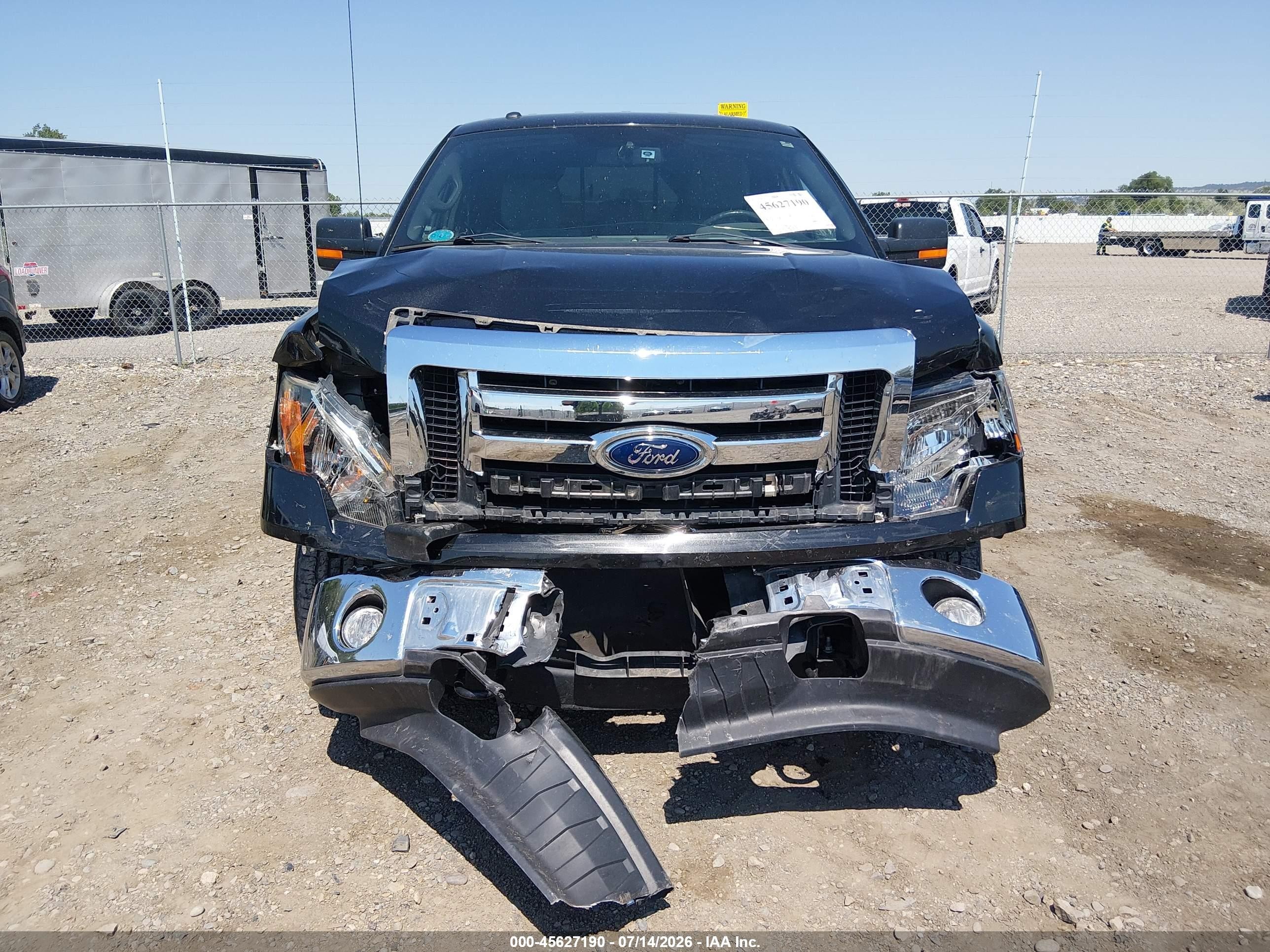 2012 Ford F-150 Xlt Black vin: 1FTFX1EF5CFD09702