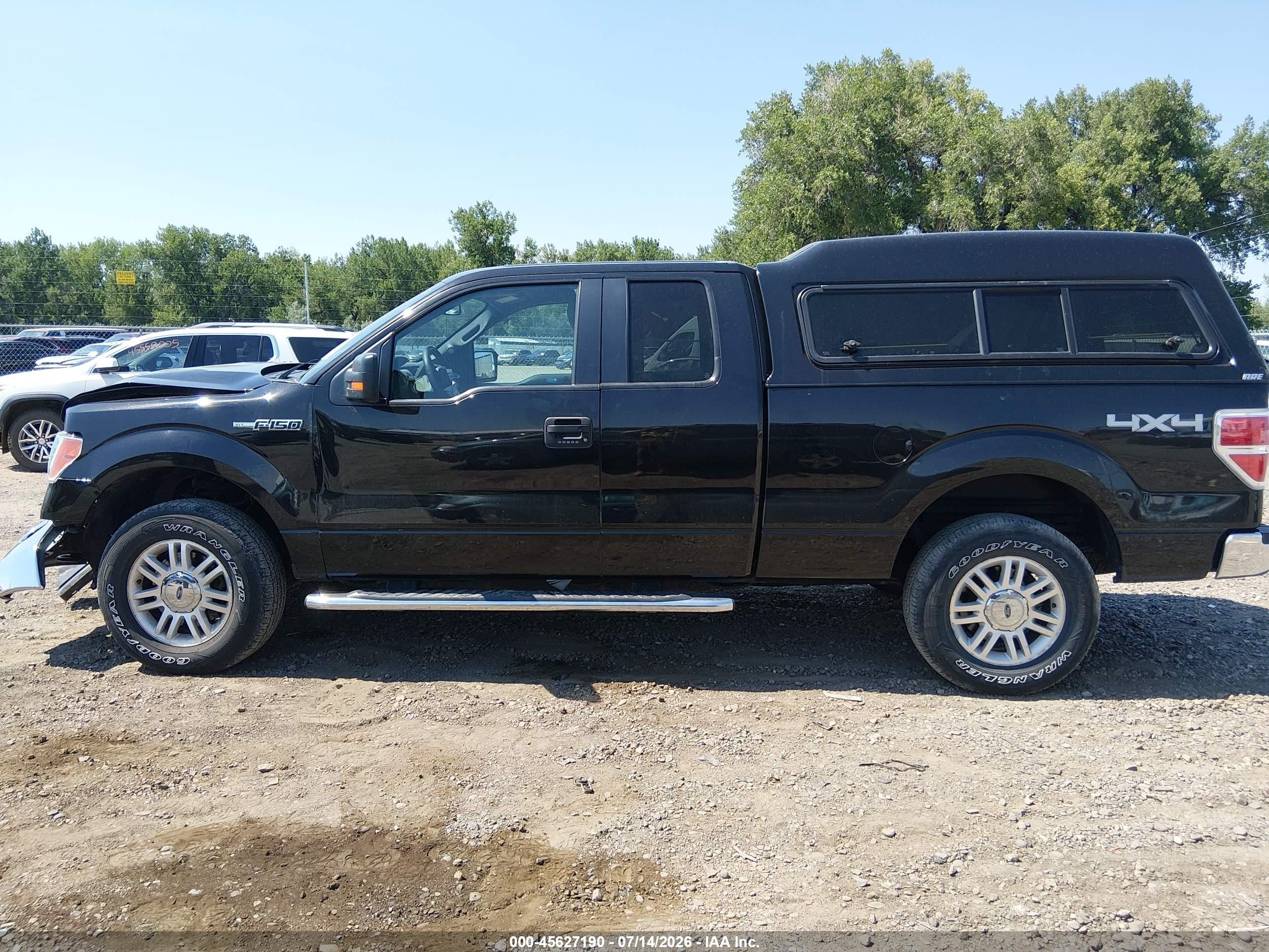 2012 Ford F-150 Xlt Black vin: 1FTFX1EF5CFD09702
