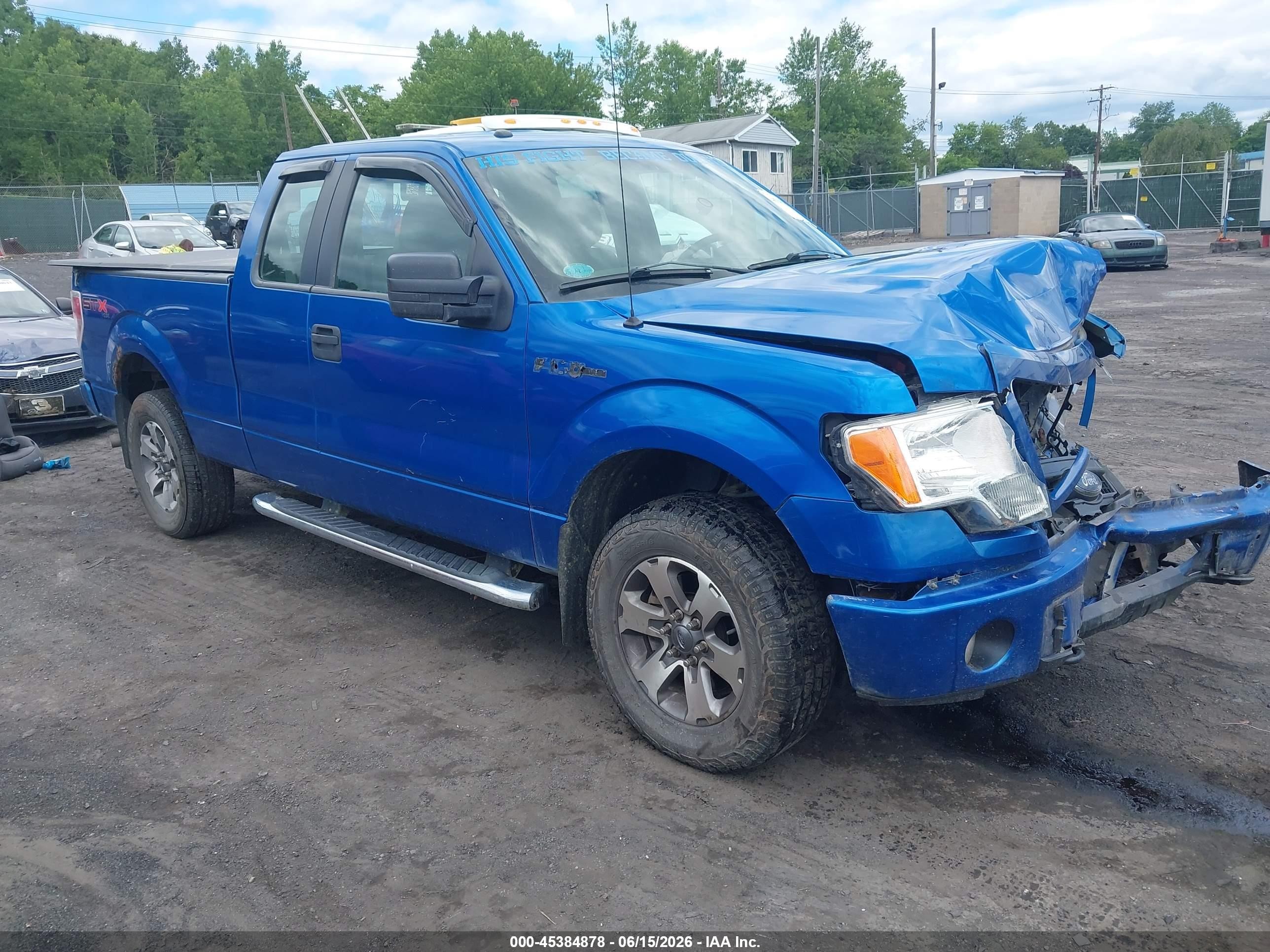2013 Ford F-150 Stx Blue vin: 1FTFX1EF5DFD44337