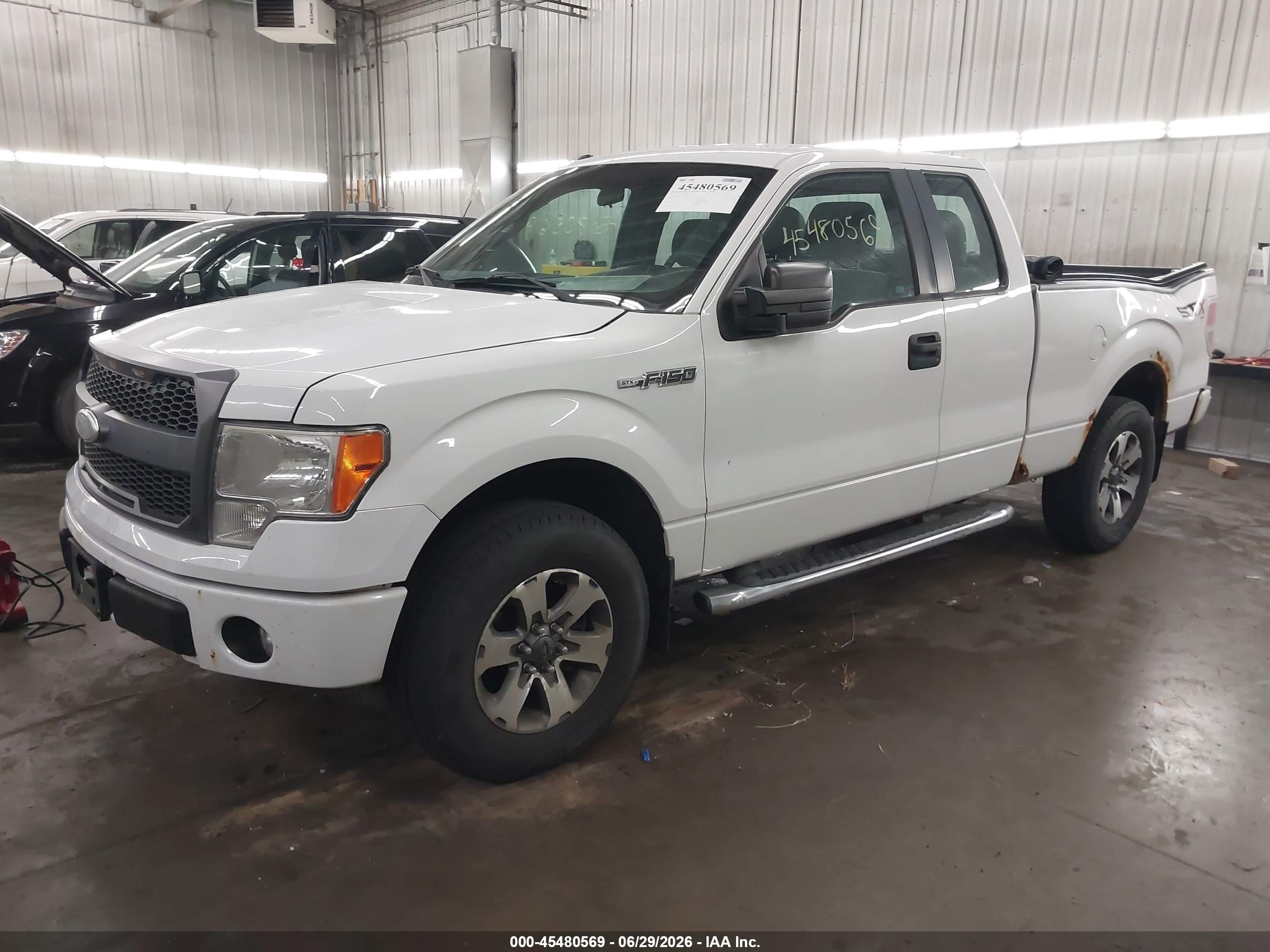 2014 Ford F-150 Fx4/lariat/stx/xl/xlt White vin: 1FTFX1EF5EFB69623