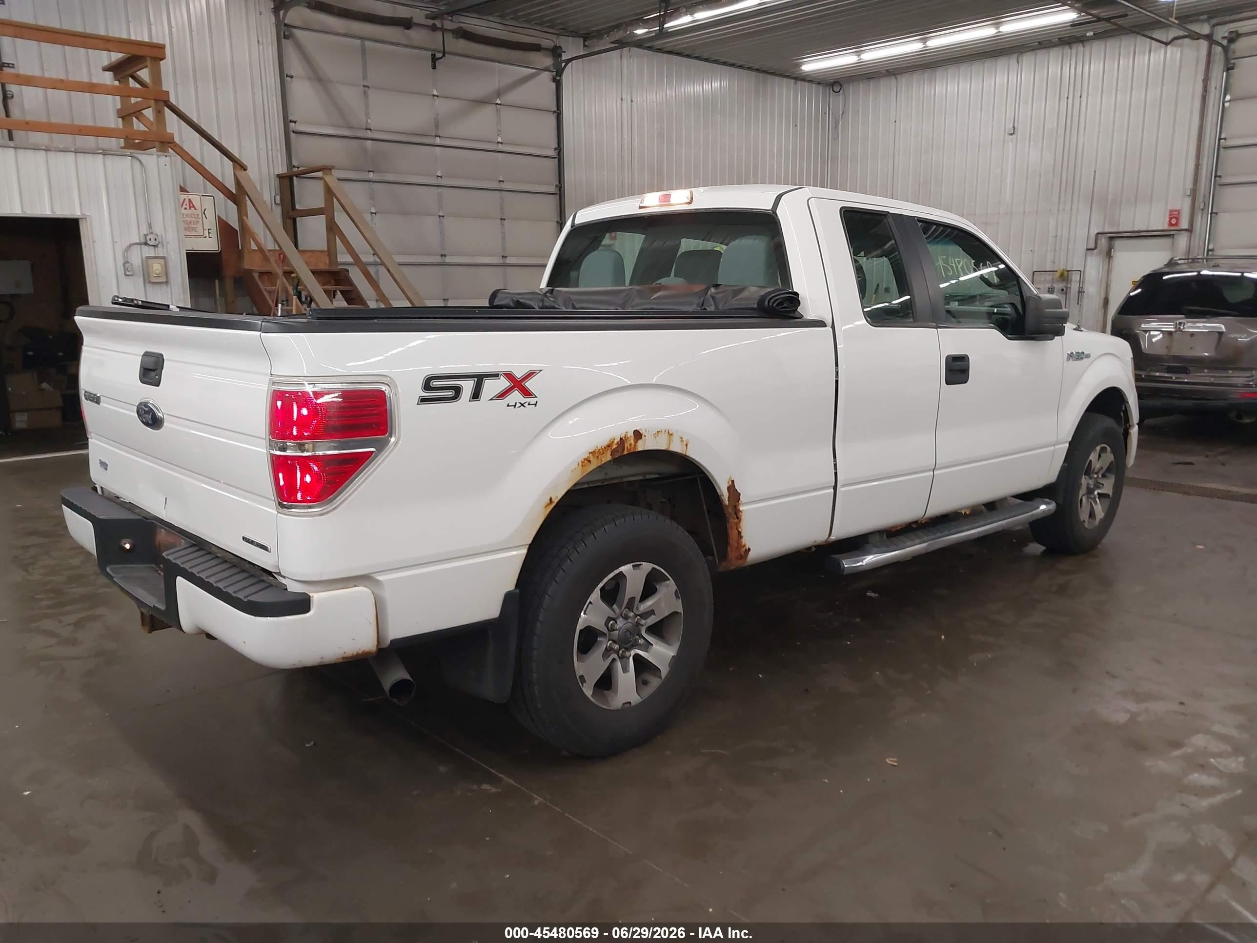 2014 Ford F-150 Fx4/lariat/stx/xl/xlt White vin: 1FTFX1EF5EFB69623