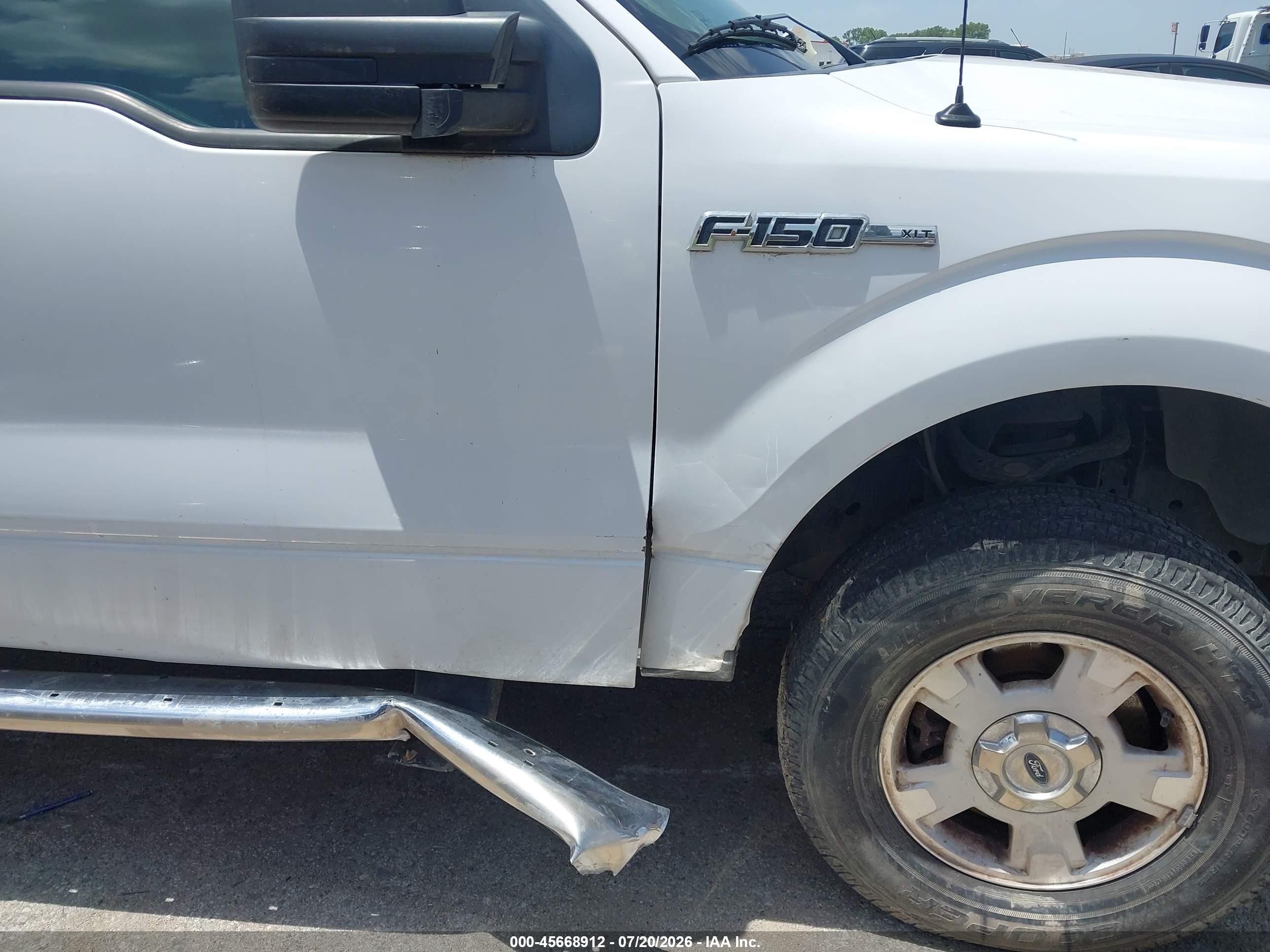 2014 Ford F-150 Xlt White vin: 1FTFX1EF5EKF53635