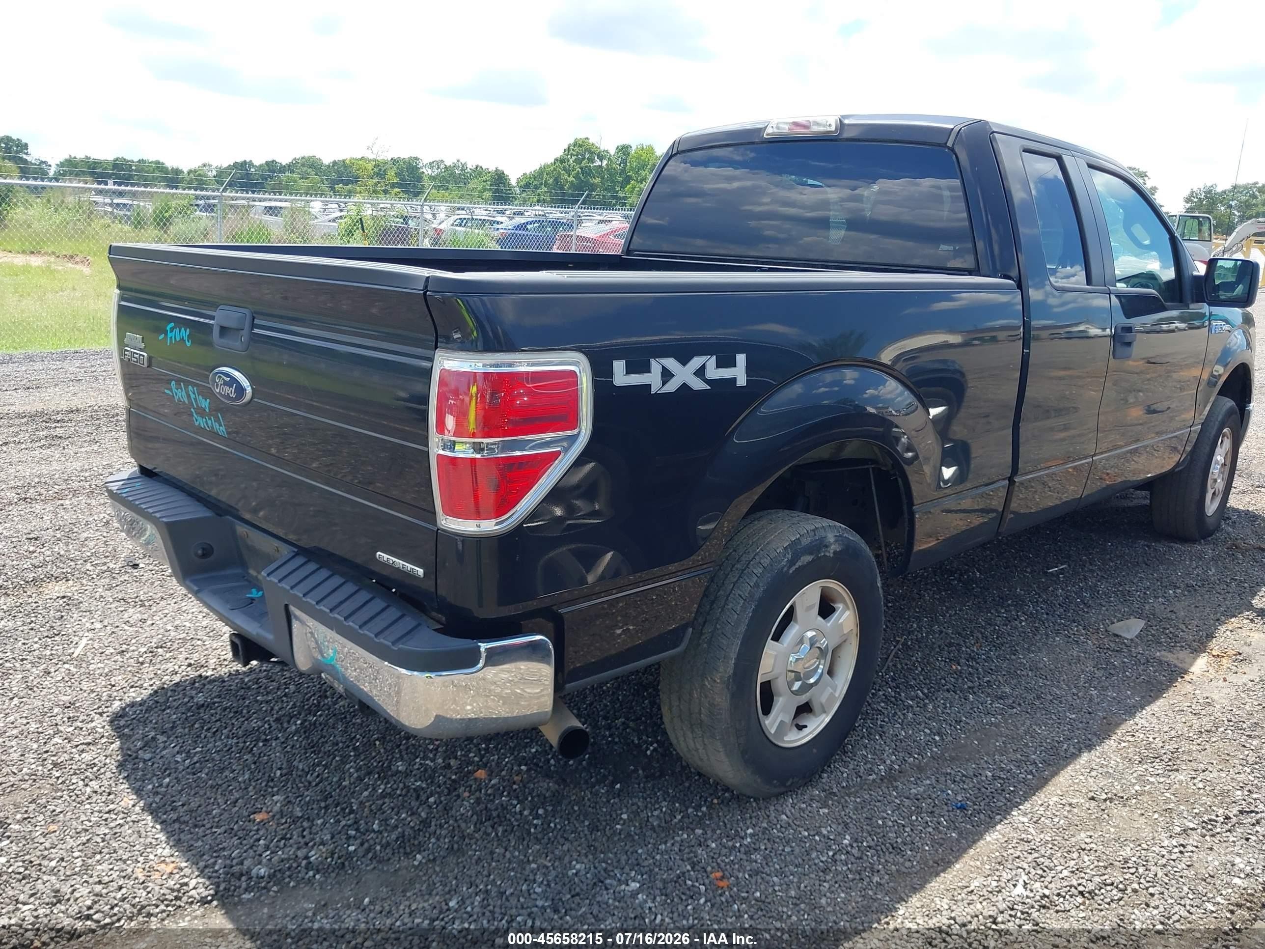 2011 Ford F-150 Xlt Black vin: 1FTFX1EF6BFA03624