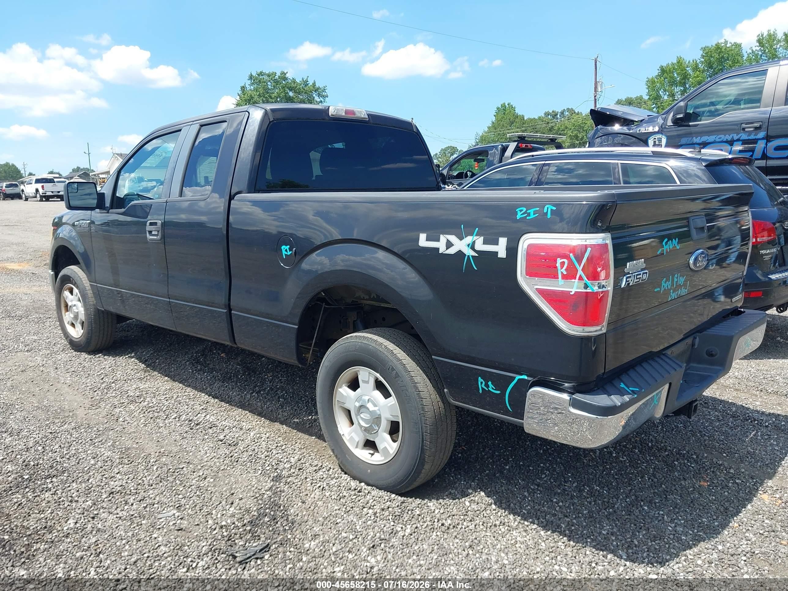 2011 Ford F-150 Xlt Black vin: 1FTFX1EF6BFA03624