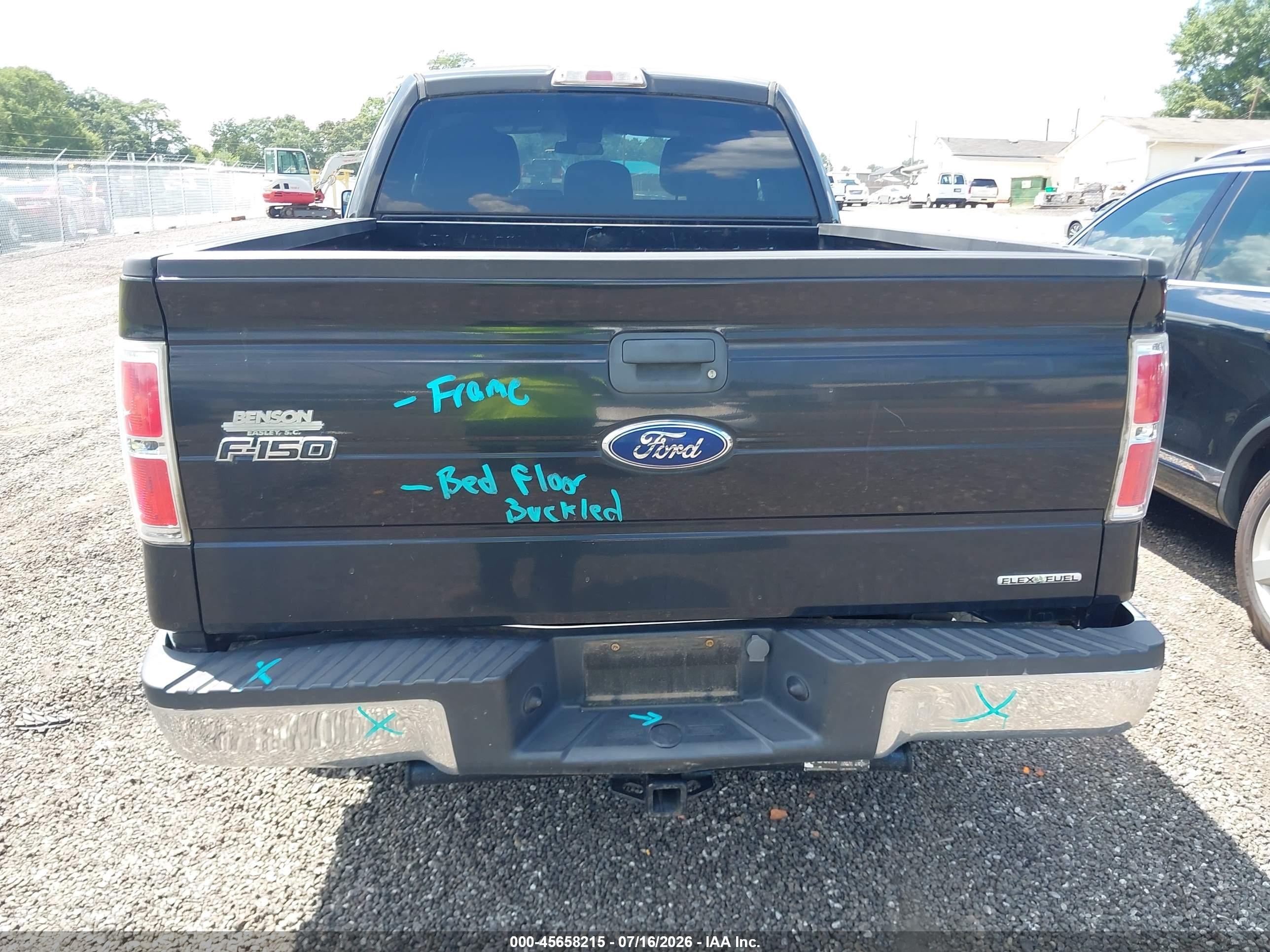 2011 Ford F-150 Xlt Black vin: 1FTFX1EF6BFA03624