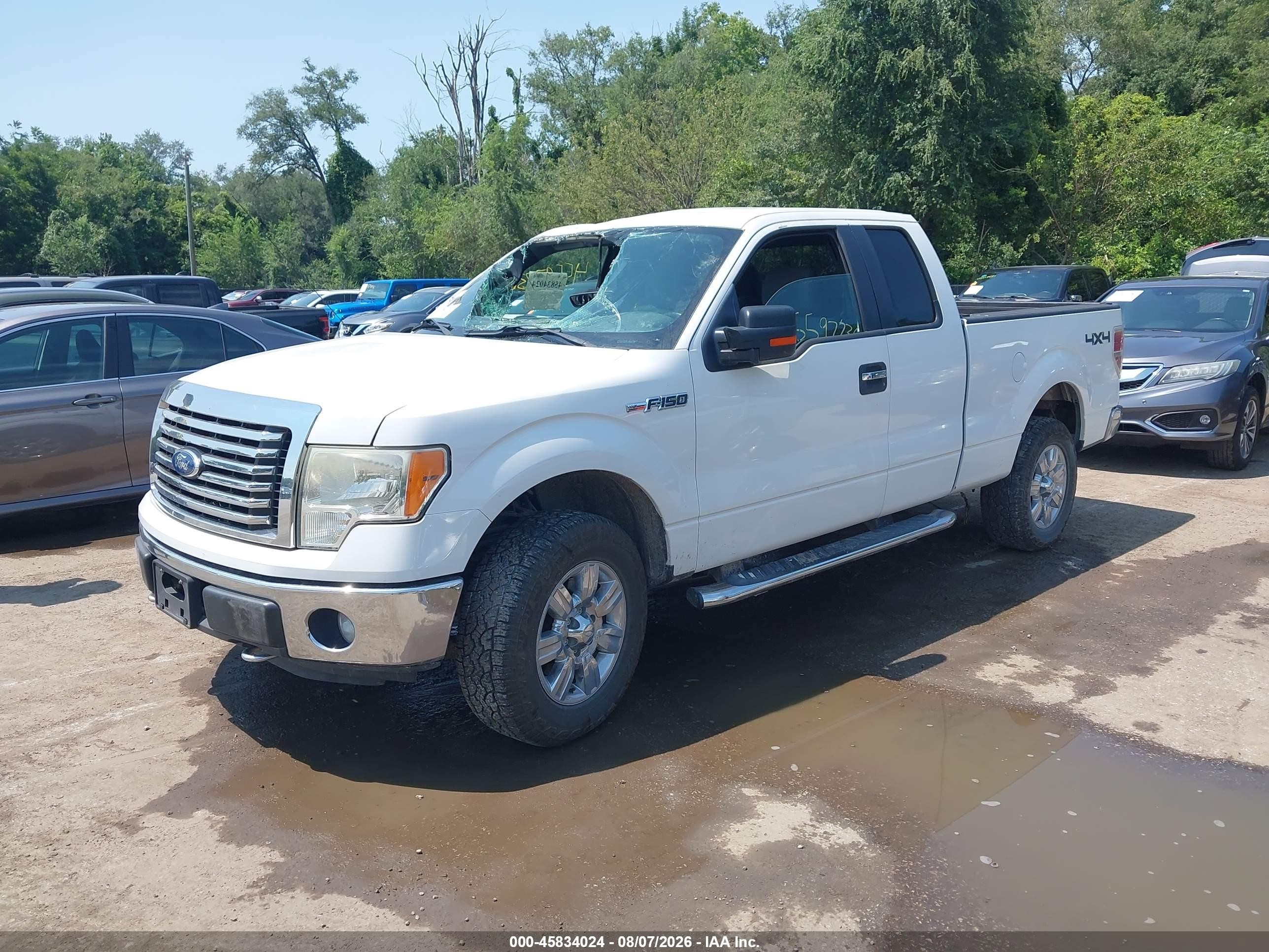 2011 Ford F-150 Xlt White vin: 1FTFX1EF6BFB10320