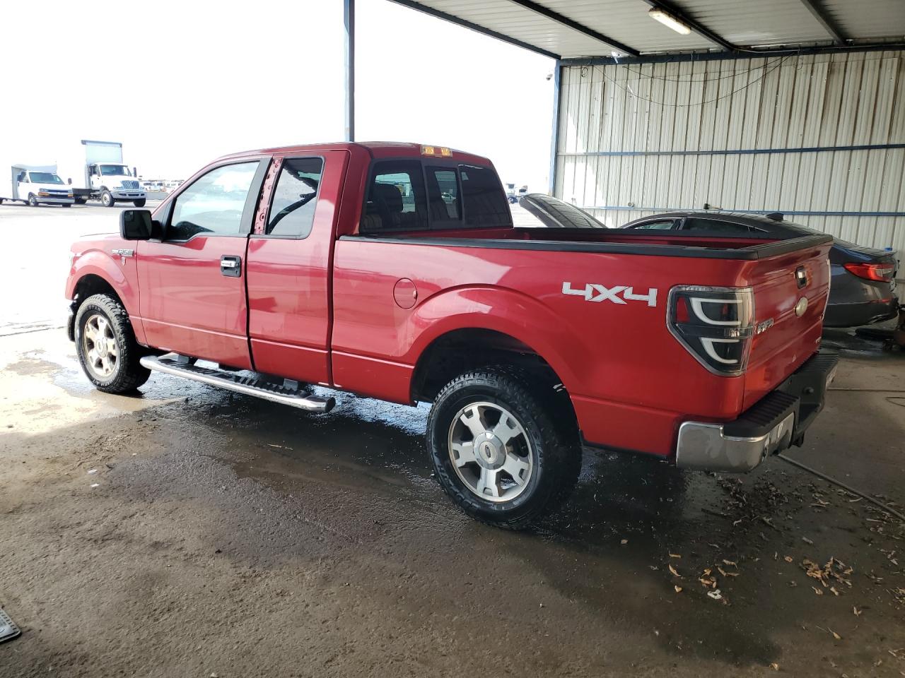 2012 Ford F150 Super Cab Red vin: 1FTFX1EF6CFA58768 Damage: Left Front Door, Misaligned, Repair Required