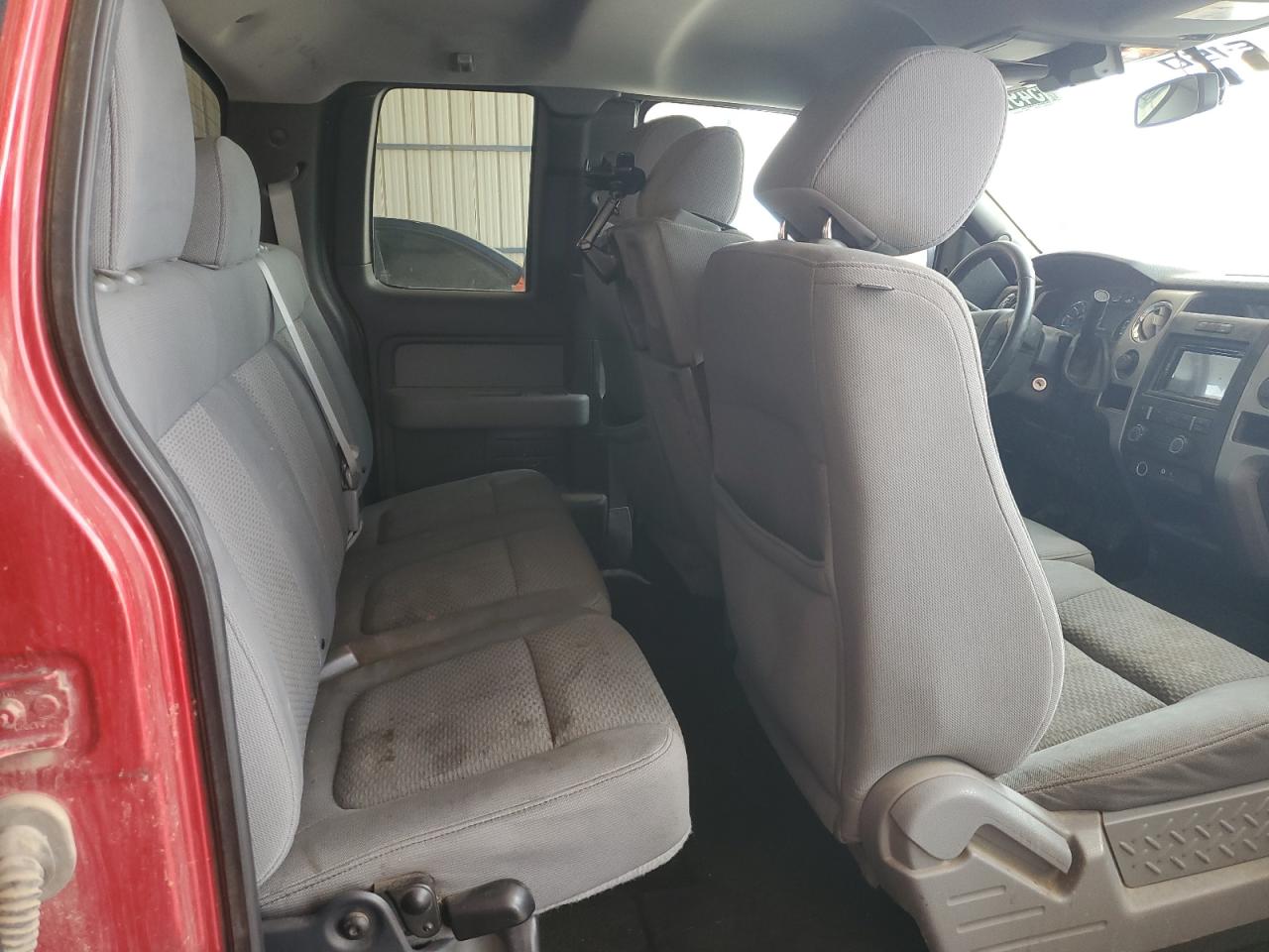 2012 Ford F150 Super Cab Red vin: 1FTFX1EF6CFA58768 Damage: Right Rear Seat, Stained, Permanent