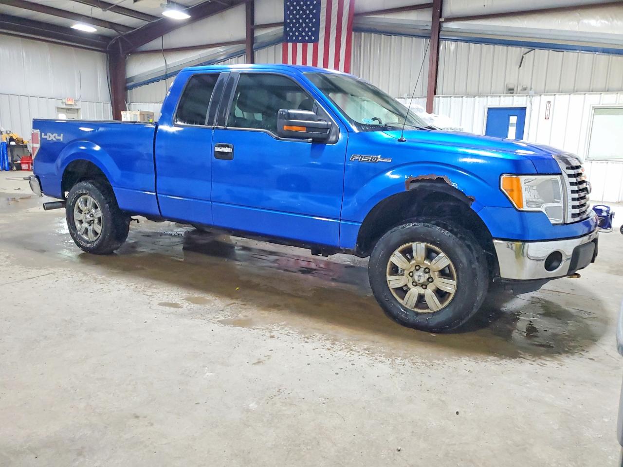 2012 Ford F150 Super Cab Синий vin: 1FTFX1EF6CFB33453