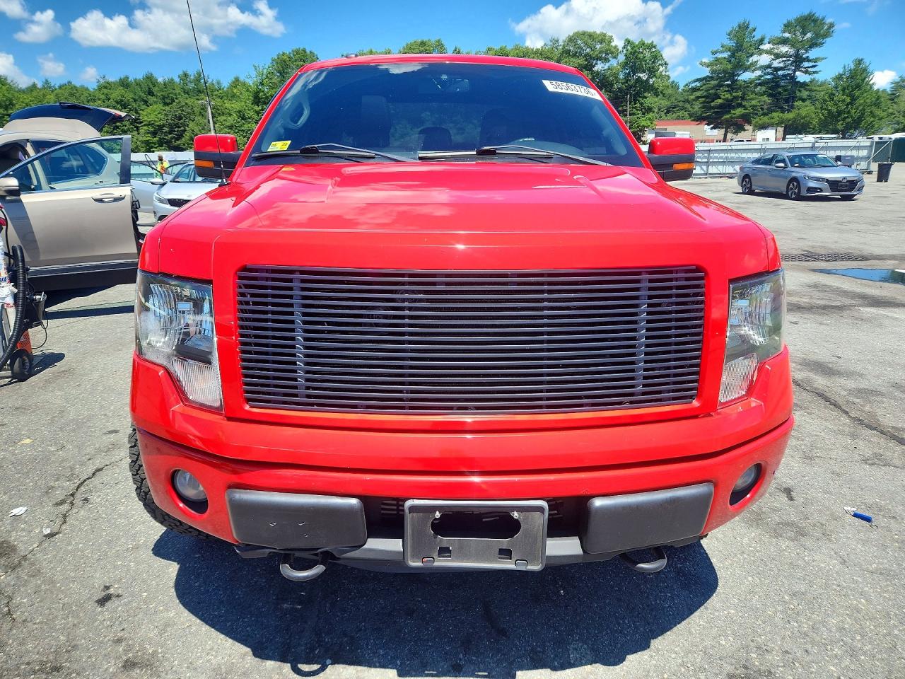 2012 Ford F150 Super Cab Red vin: 1FTFX1EF6CFC46285