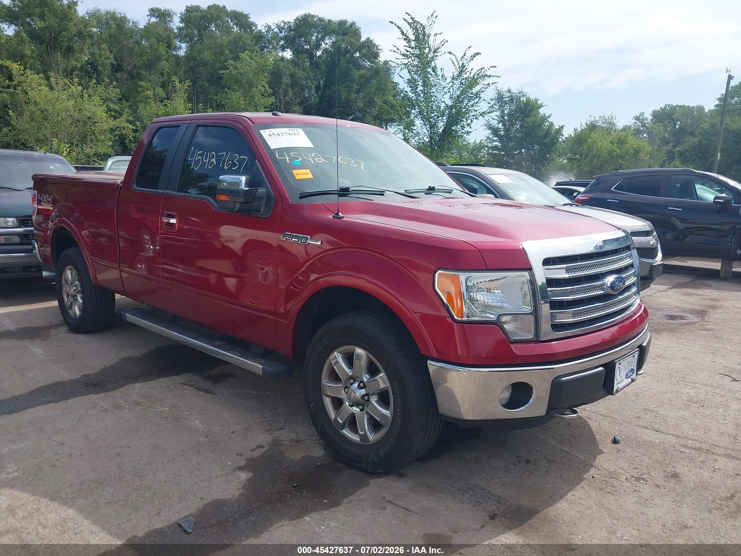 2013 Ford F-150 Fx4/lariat/stx/xl/xlt Red vin: 1FTFX1EF6DFA67620
