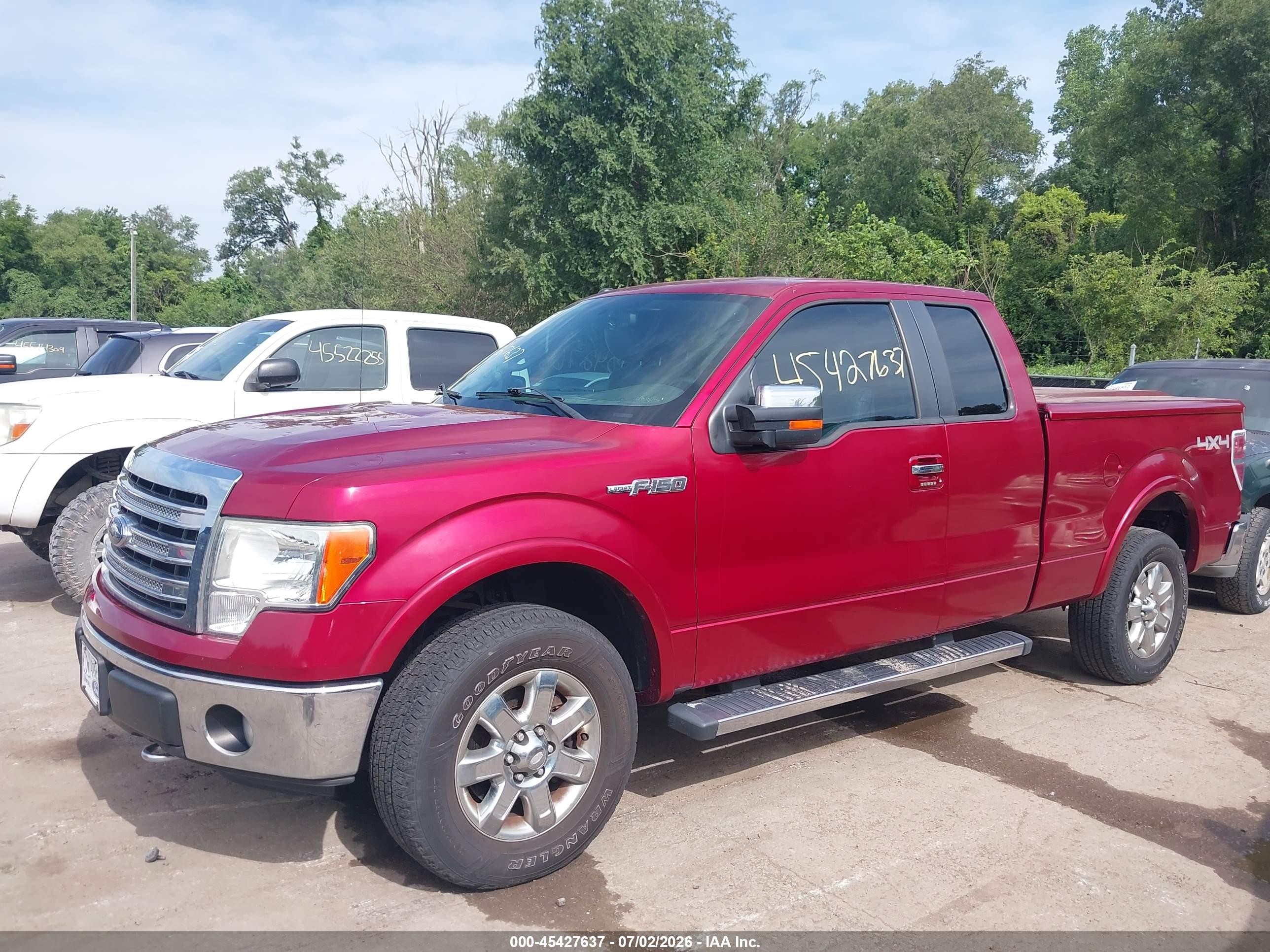 2013 Ford F-150 Fx4/lariat/stx/xl/xlt Red vin: 1FTFX1EF6DFA67620