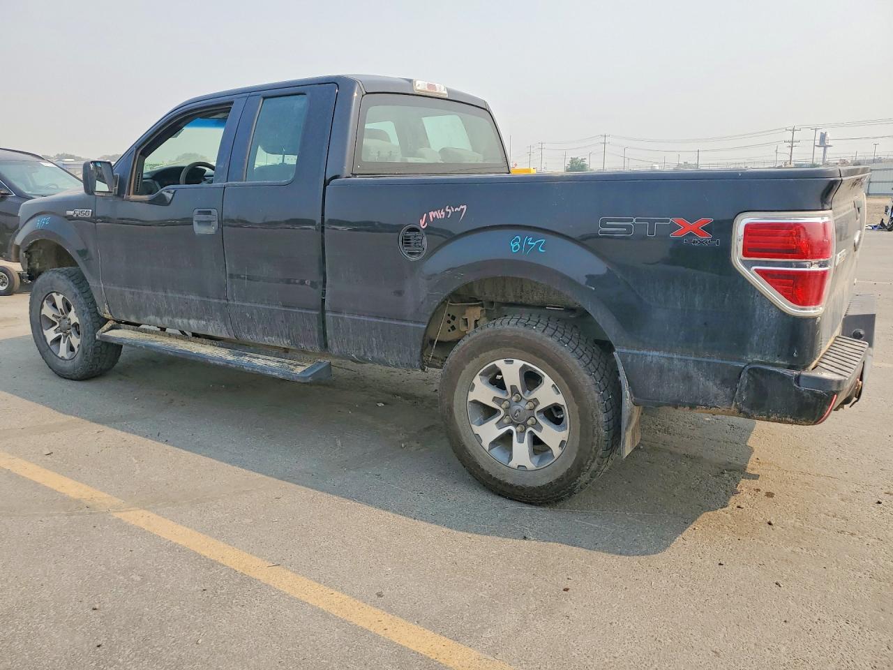 2013 Ford F150 Super Cab Black vin: 1FTFX1EF6DFC88635