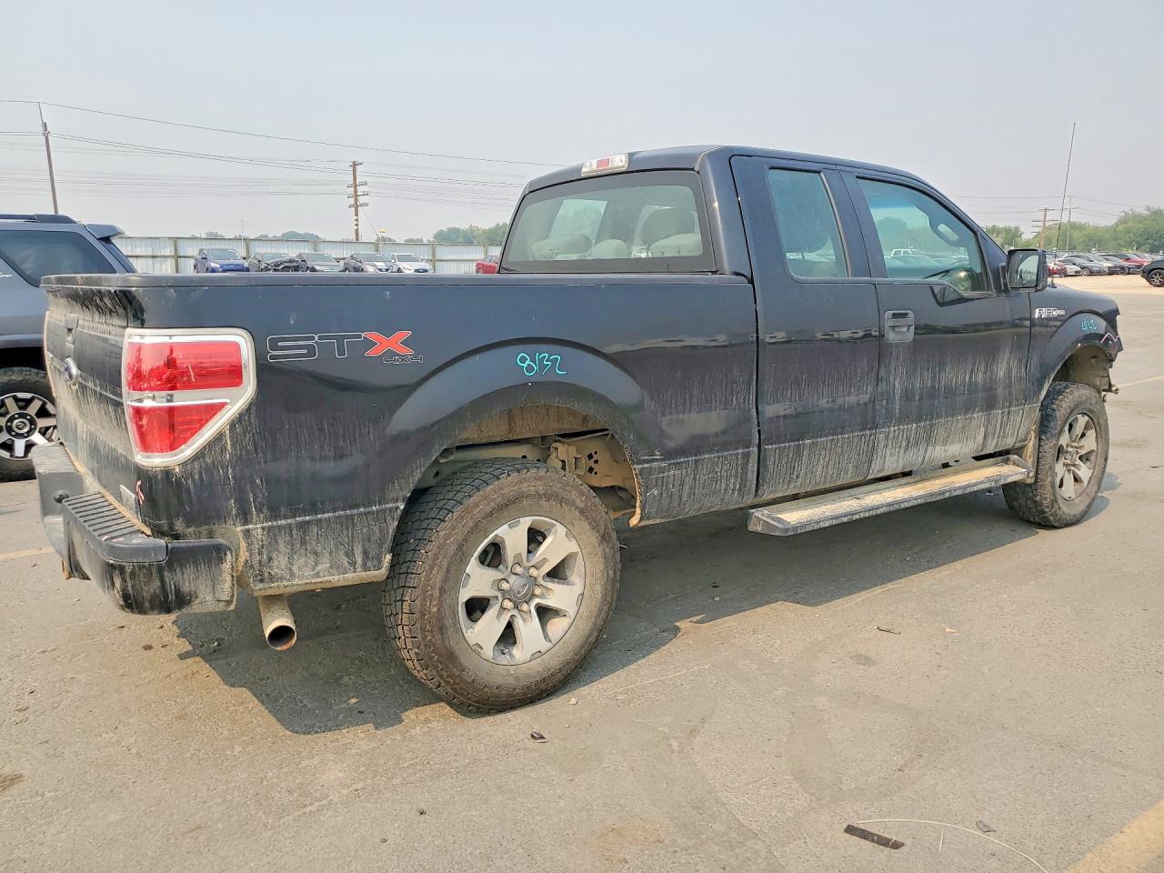 2013 Ford F150 Super Cab Black vin: 1FTFX1EF6DFC88635