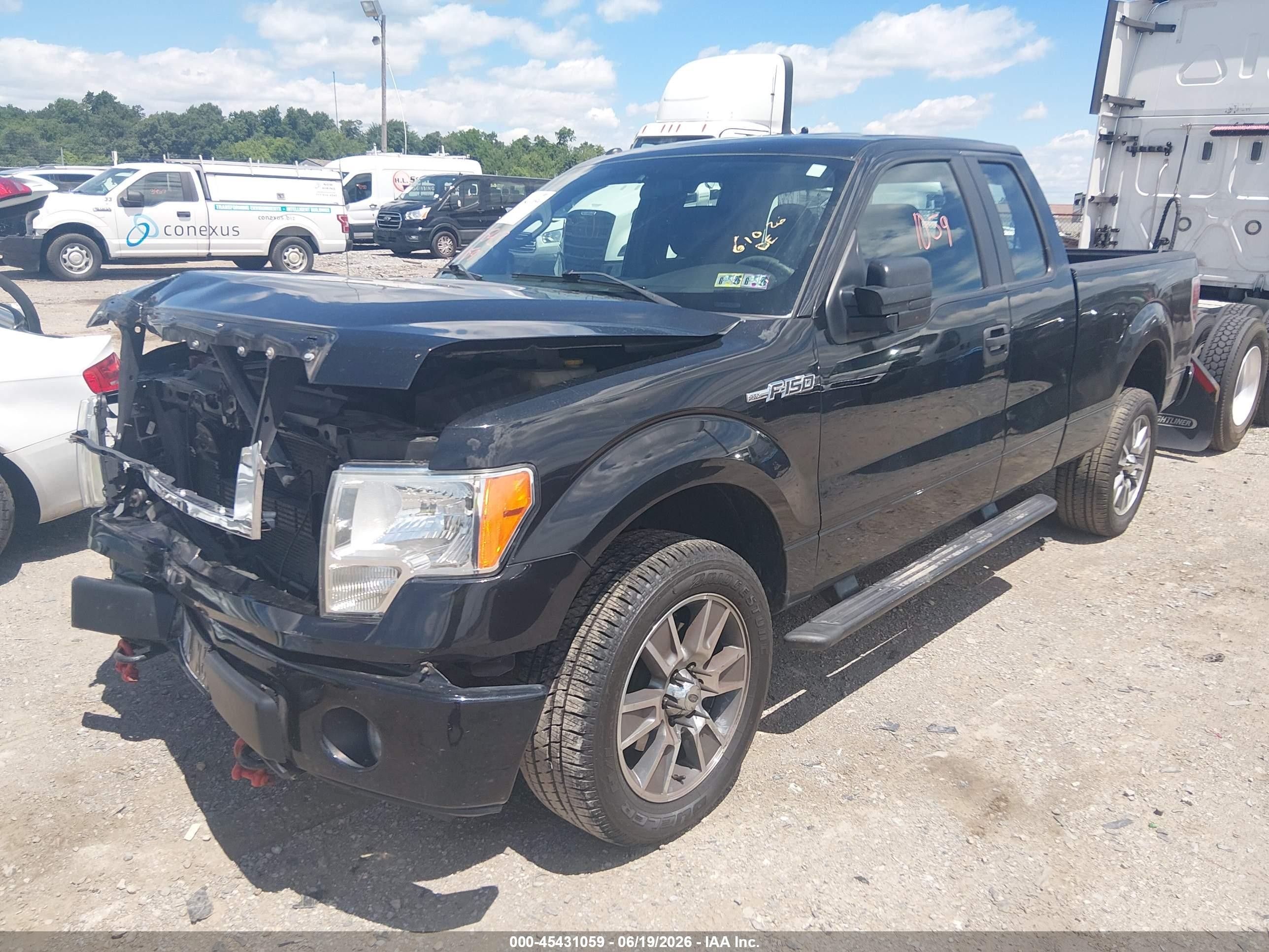 2014 Ford F-150 Fx4/lariat/stx/xl/xlt Black vin: 1FTFX1EF6EFC07084