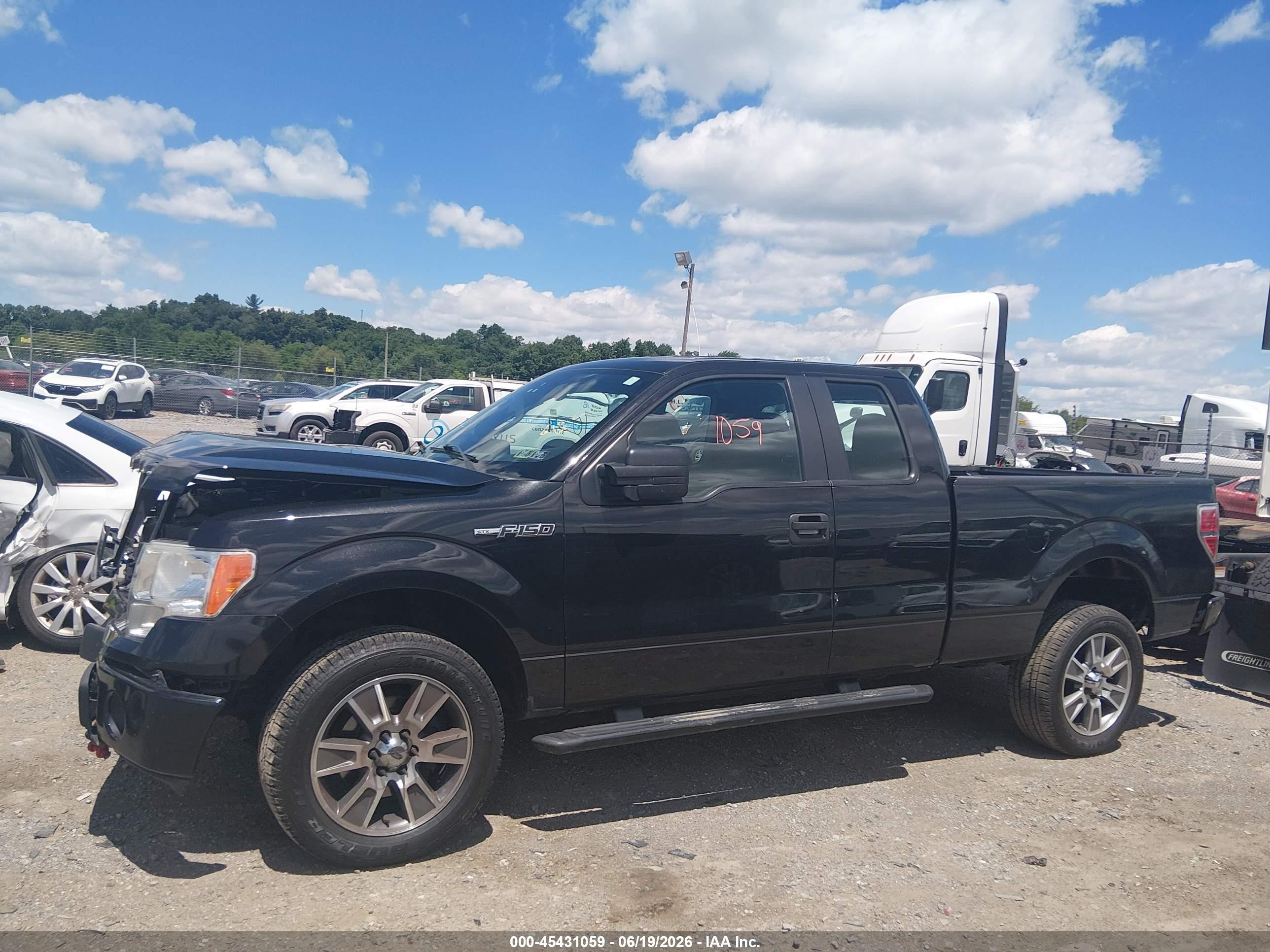 2014 Ford F-150 Fx4/lariat/stx/xl/xlt Black vin: 1FTFX1EF6EFC07084
