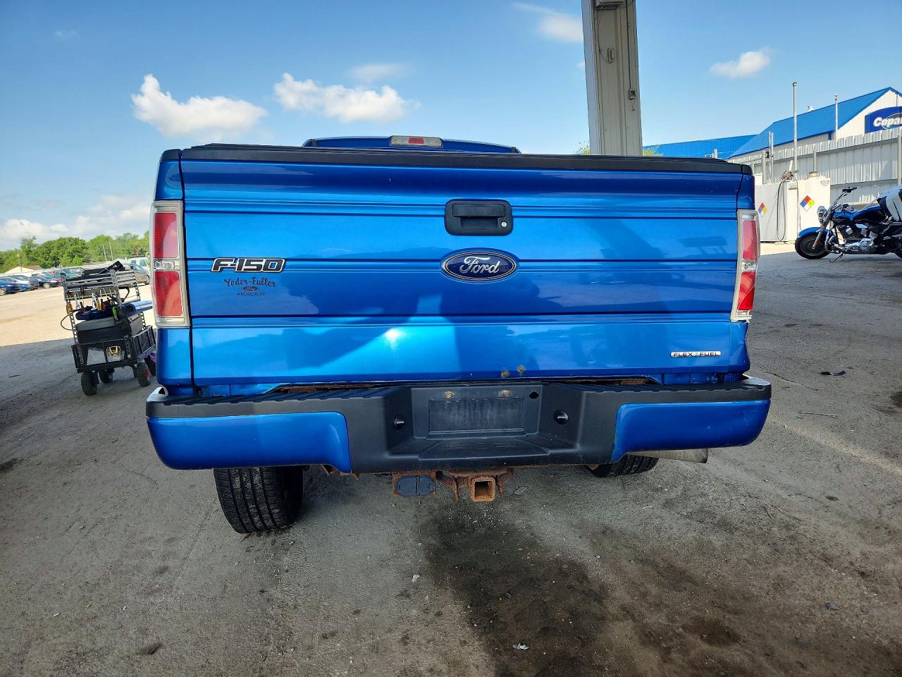 2014 Ford F150 Super Cab Blue vin: 1FTFX1EF6EFC30655