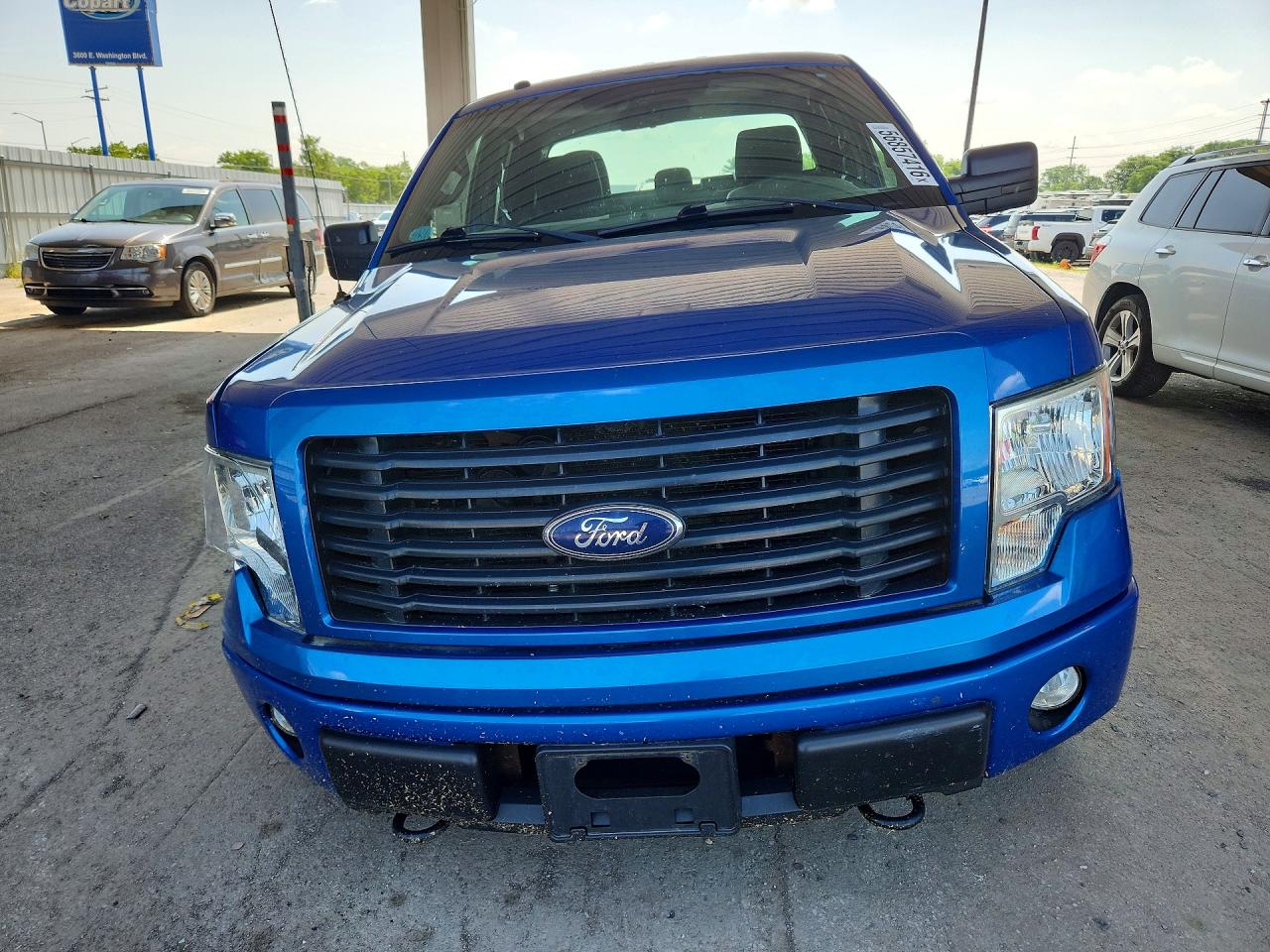 2014 Ford F150 Super Cab Blue vin: 1FTFX1EF6EFC30655