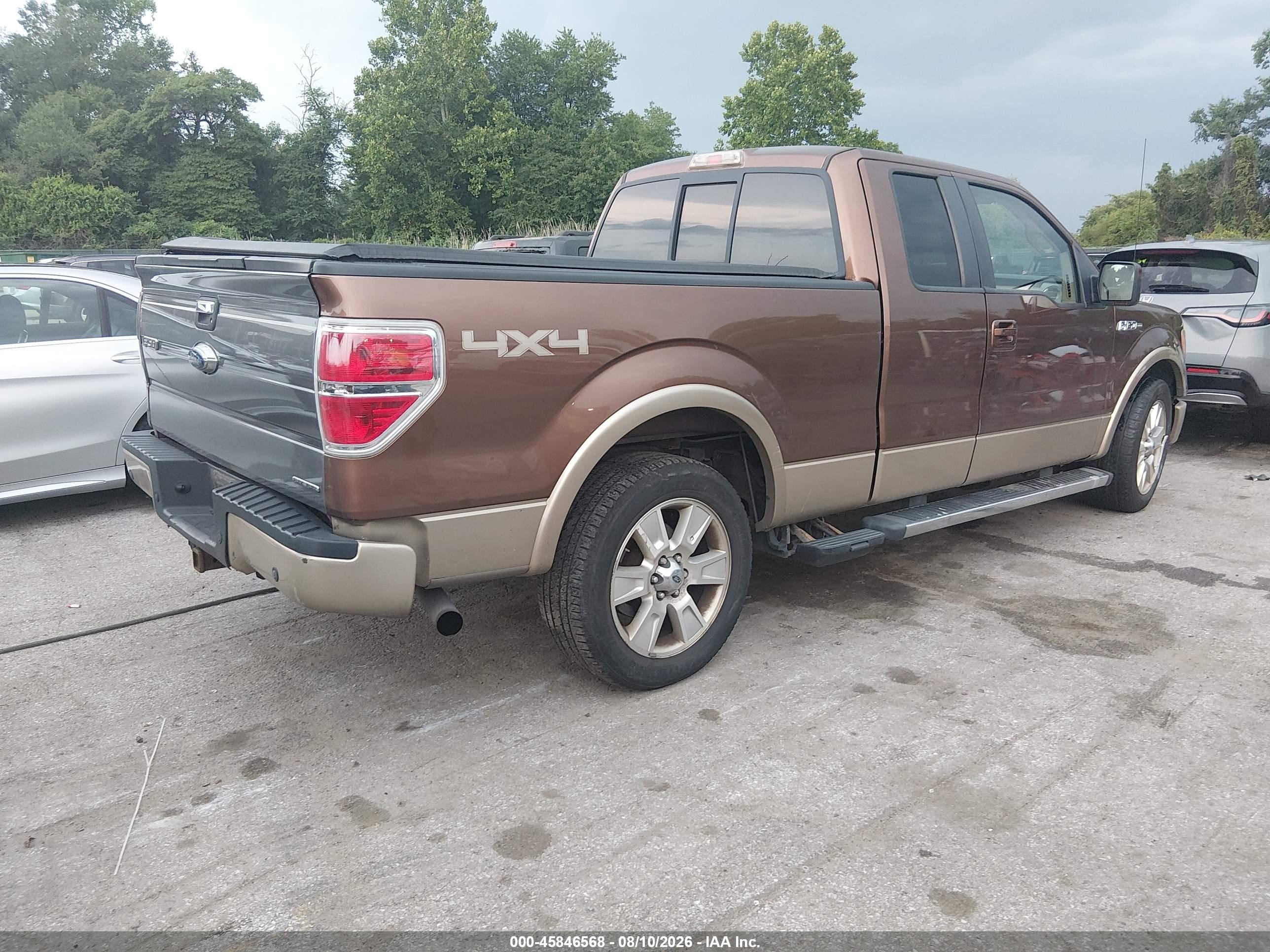 2011 Ford F-150 Lariat Brown vin: 1FTFX1EF7BFA47017