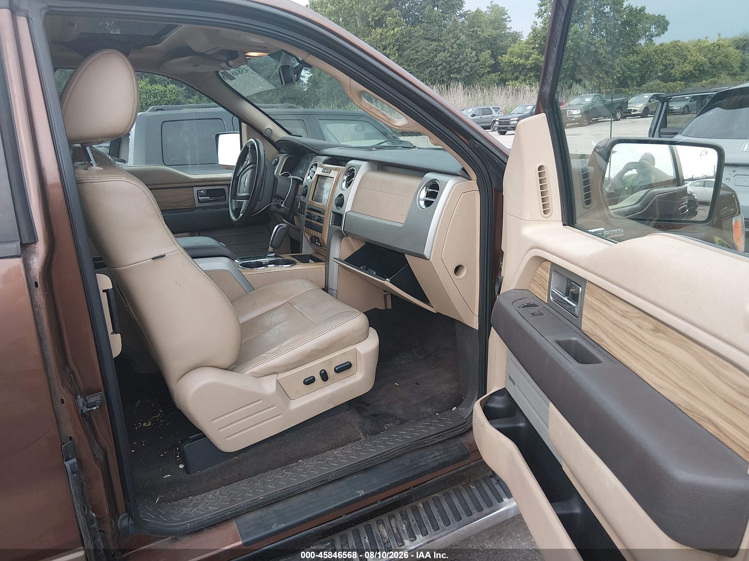 2011 Ford F-150 Lariat Brown vin: 1FTFX1EF7BFA47017