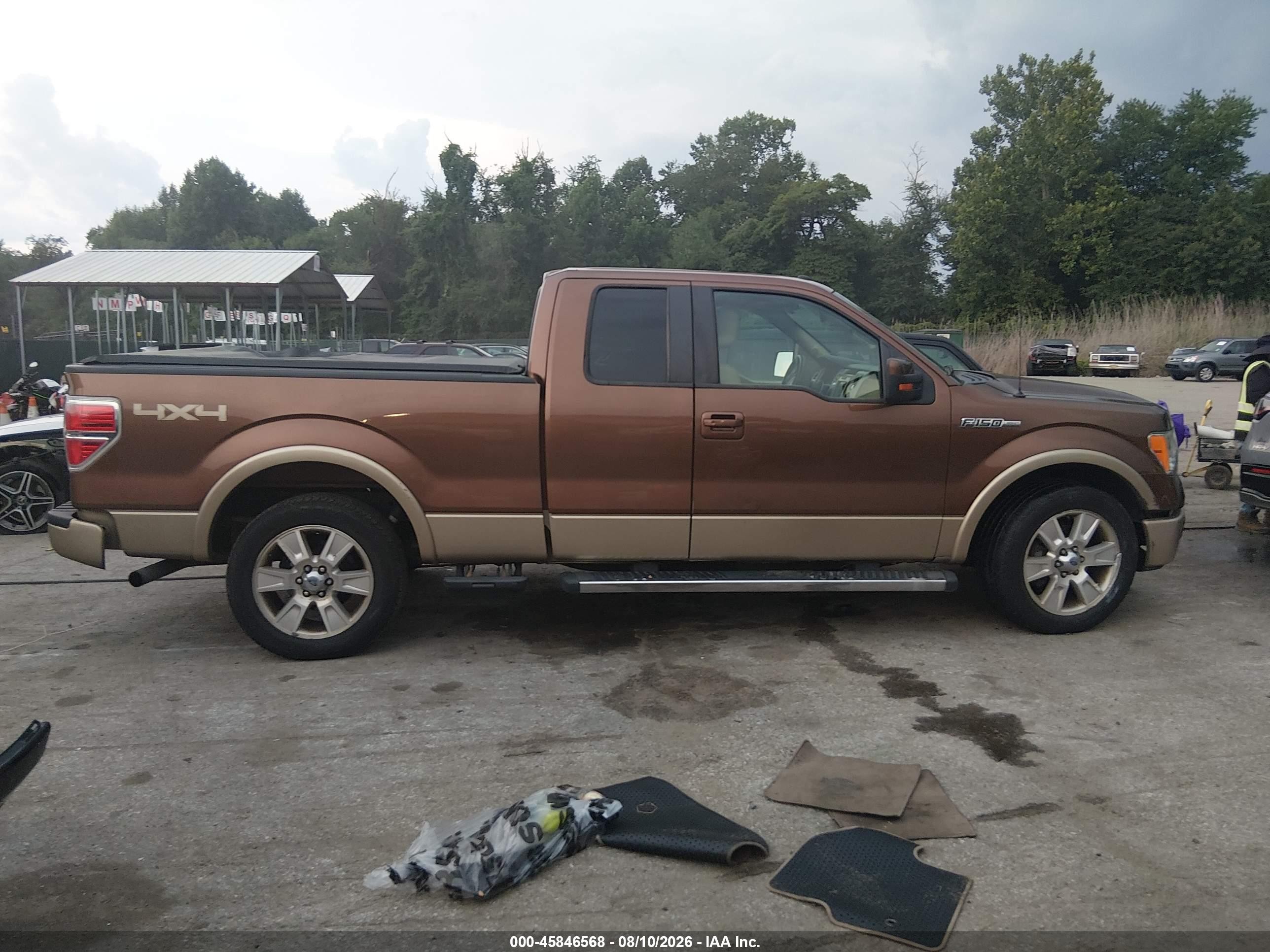 2011 Ford F-150 Lariat Brown vin: 1FTFX1EF7BFA47017