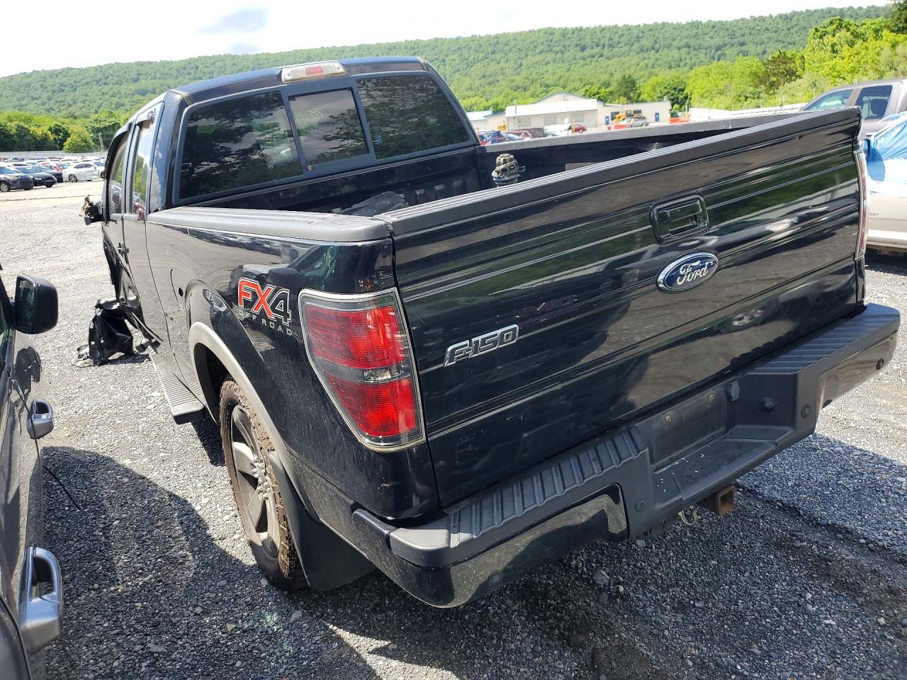 2012 Ford F150 Super Cab Black vin: 1FTFX1EF7CFA52137