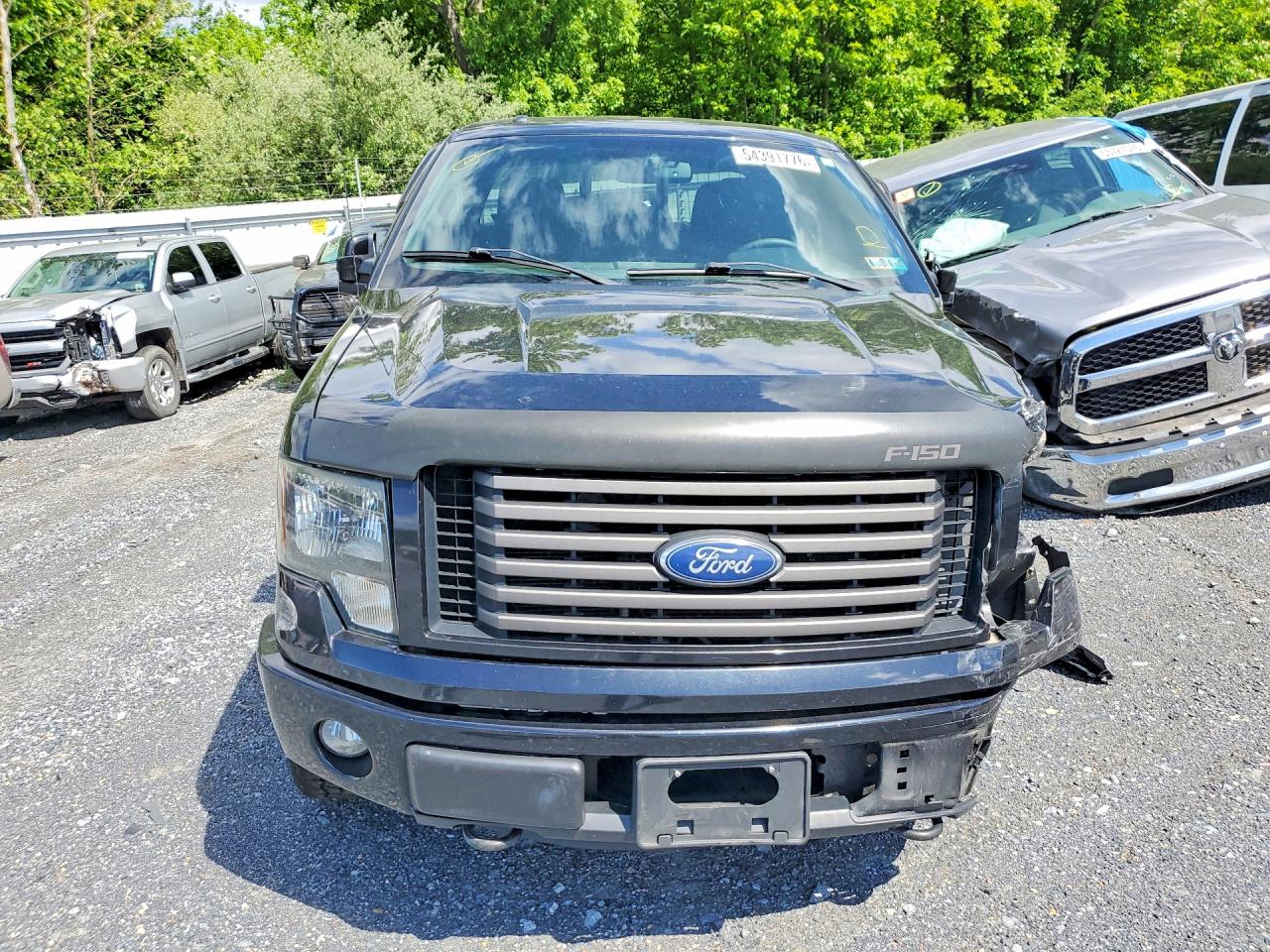 2012 Ford F150 Super Cab Black vin: 1FTFX1EF7CFA52137