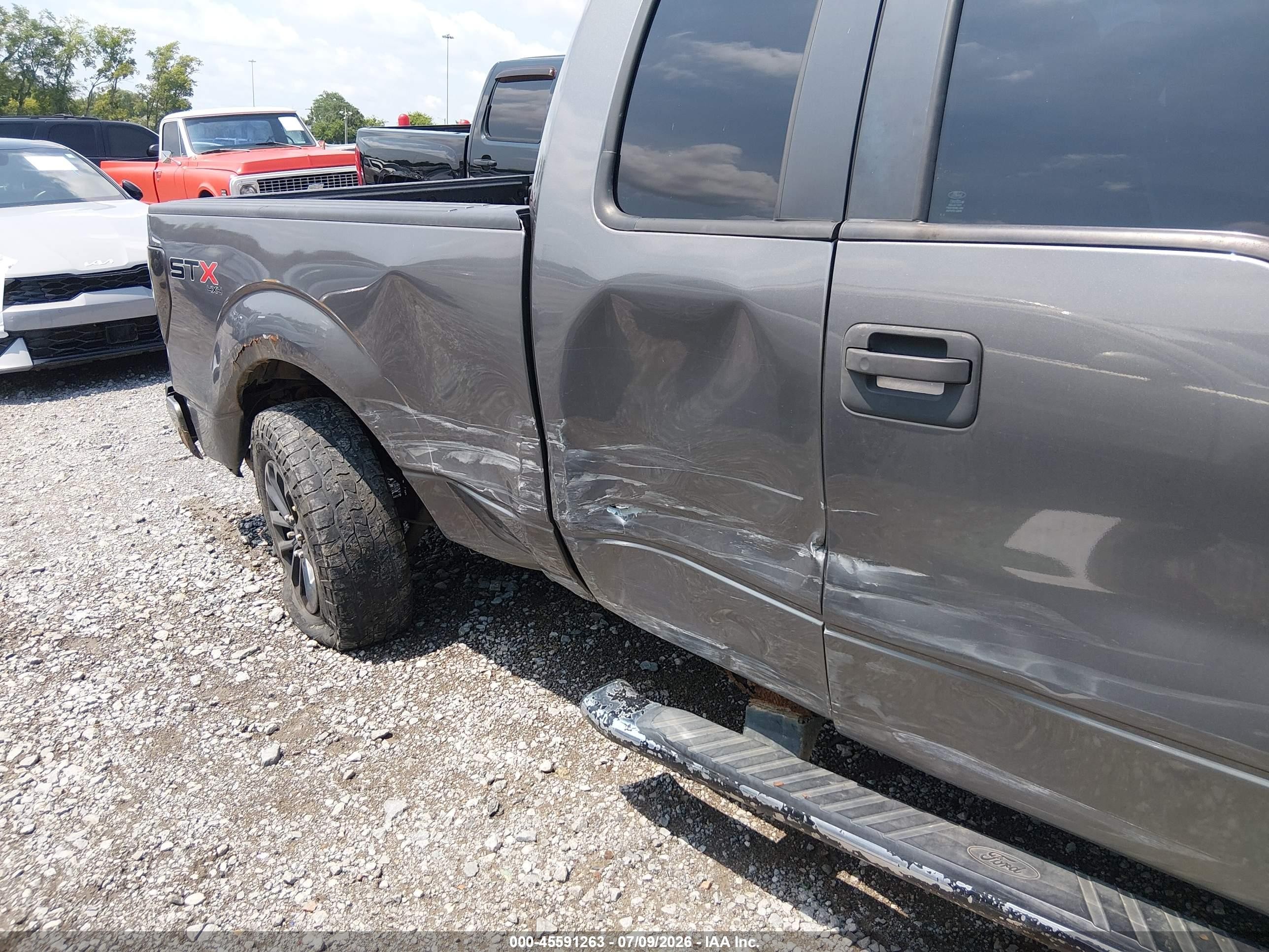 2012 Ford F-150 Stx Gray vin: 1FTFX1EF7CFA93772