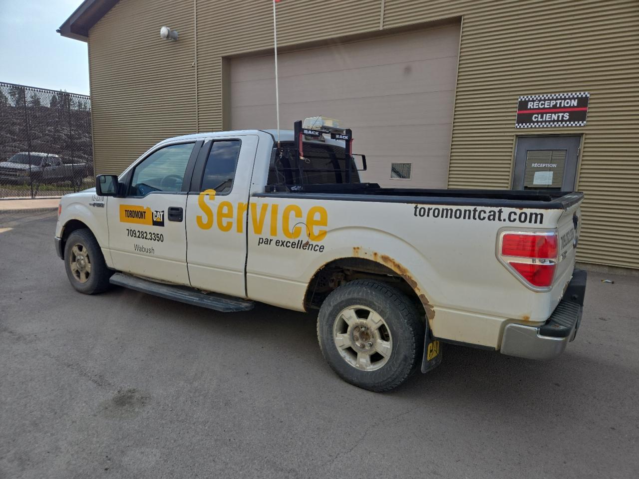 2012 Ford F150 Super Cab White vin: 1FTFX1EF7CFB88526 Damage: Left Bed Side, Rust, > 12 Inches