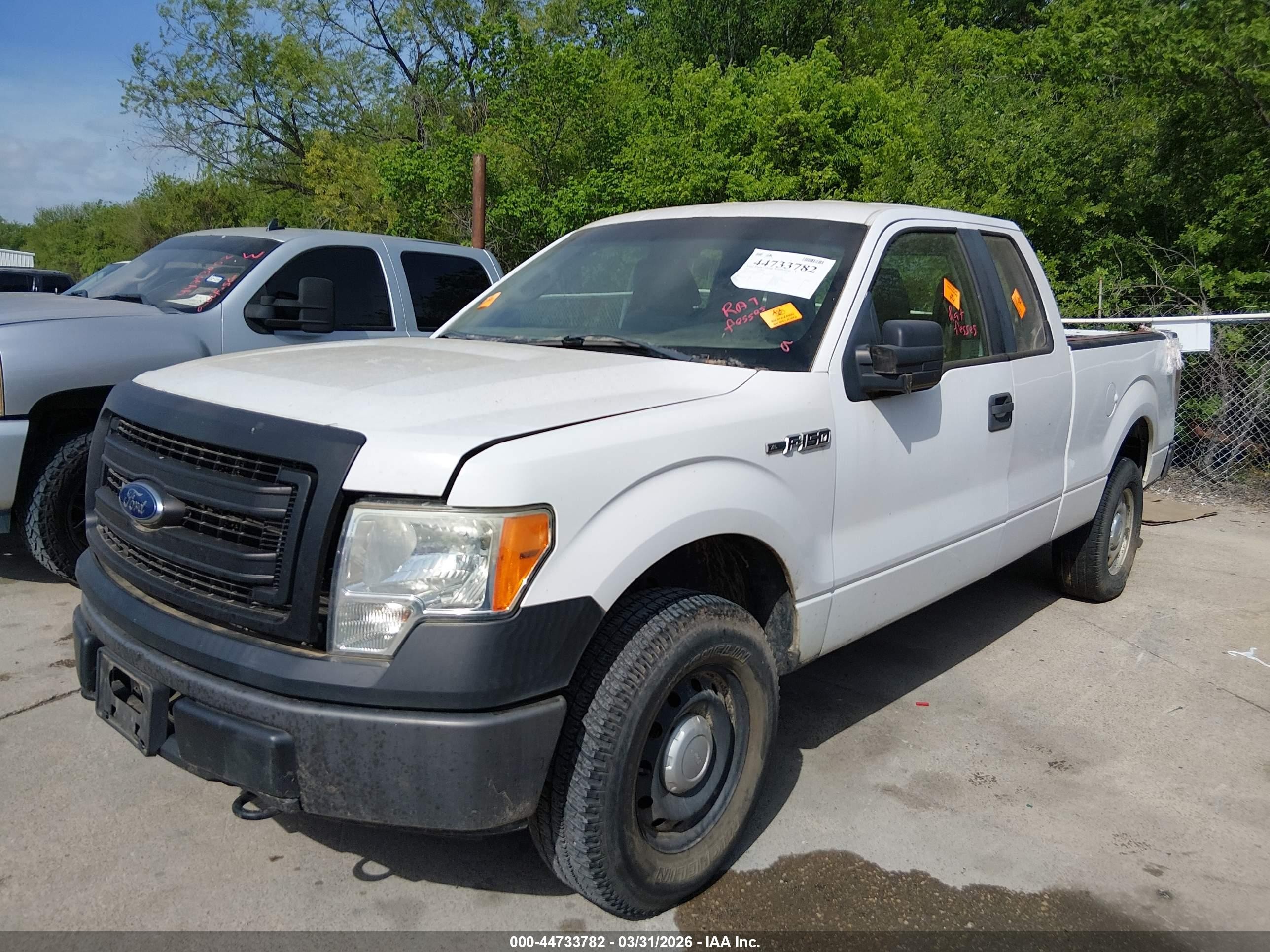 2013 Ford F-150 Xl White vin: 1FTFX1EF7DFB61523