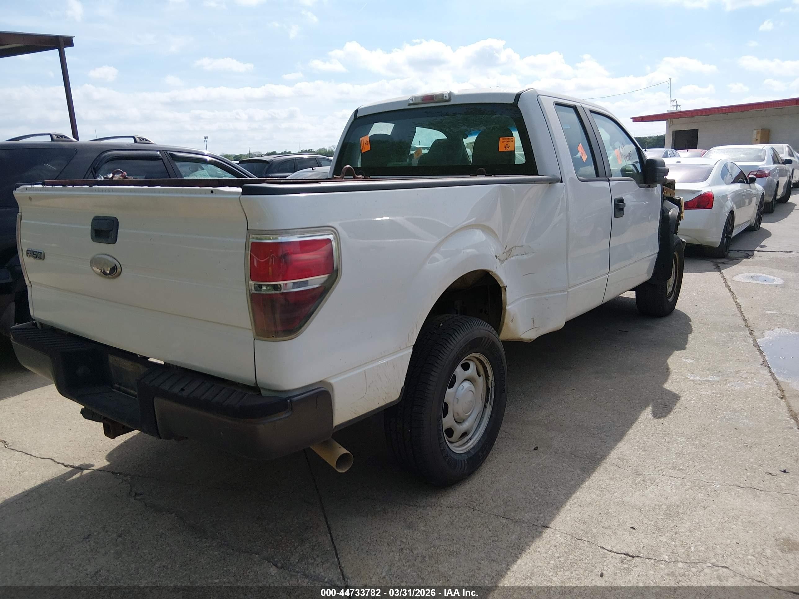 2013 Ford F-150 Xl White vin: 1FTFX1EF7DFB61523