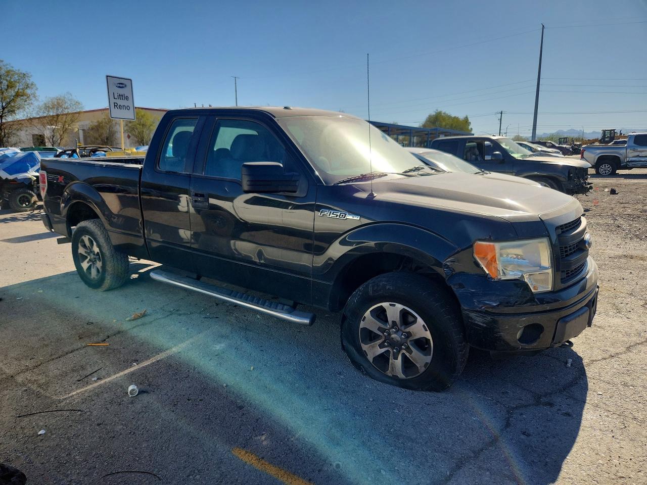 2013 Ford F150 Super Cab Black vin: 1FTFX1EF7DFD04065