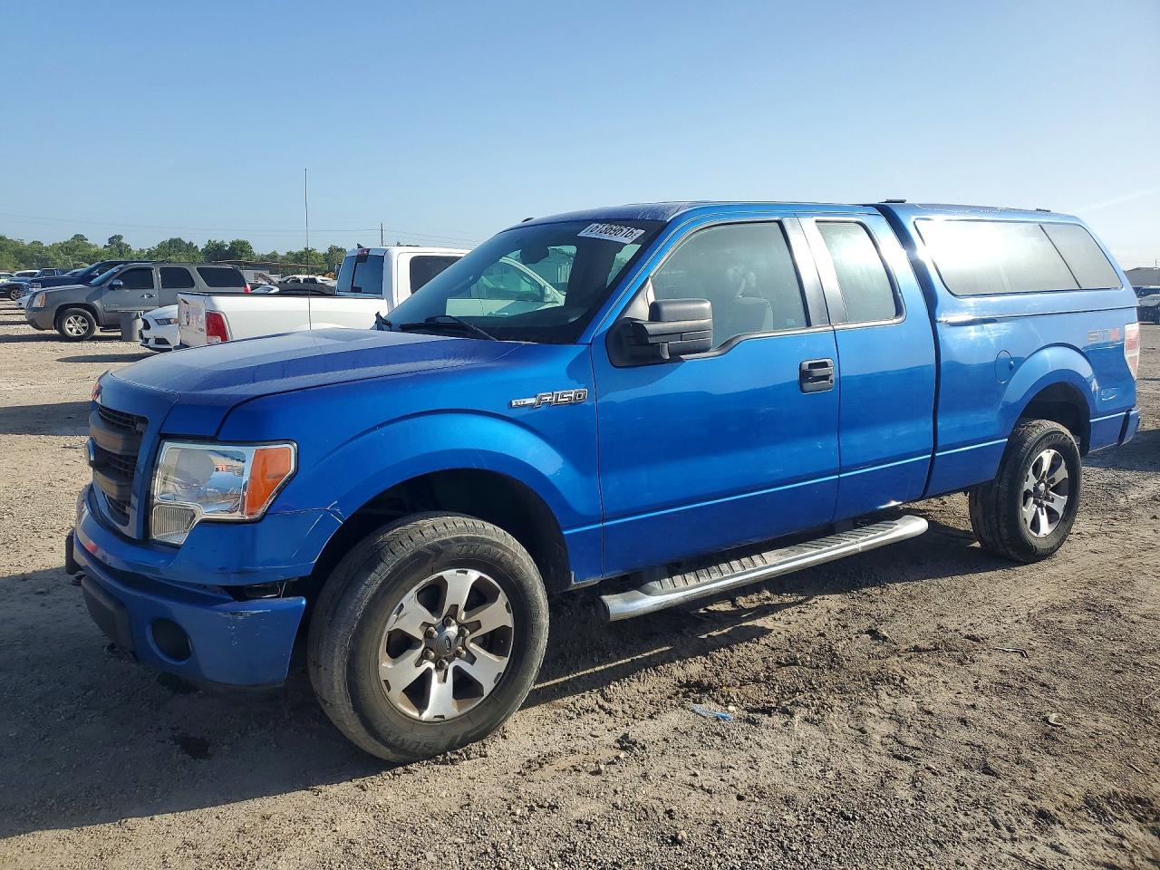 2013 Ford F150 Super Cab Blue vin: 1FTFX1EF7DFD53699