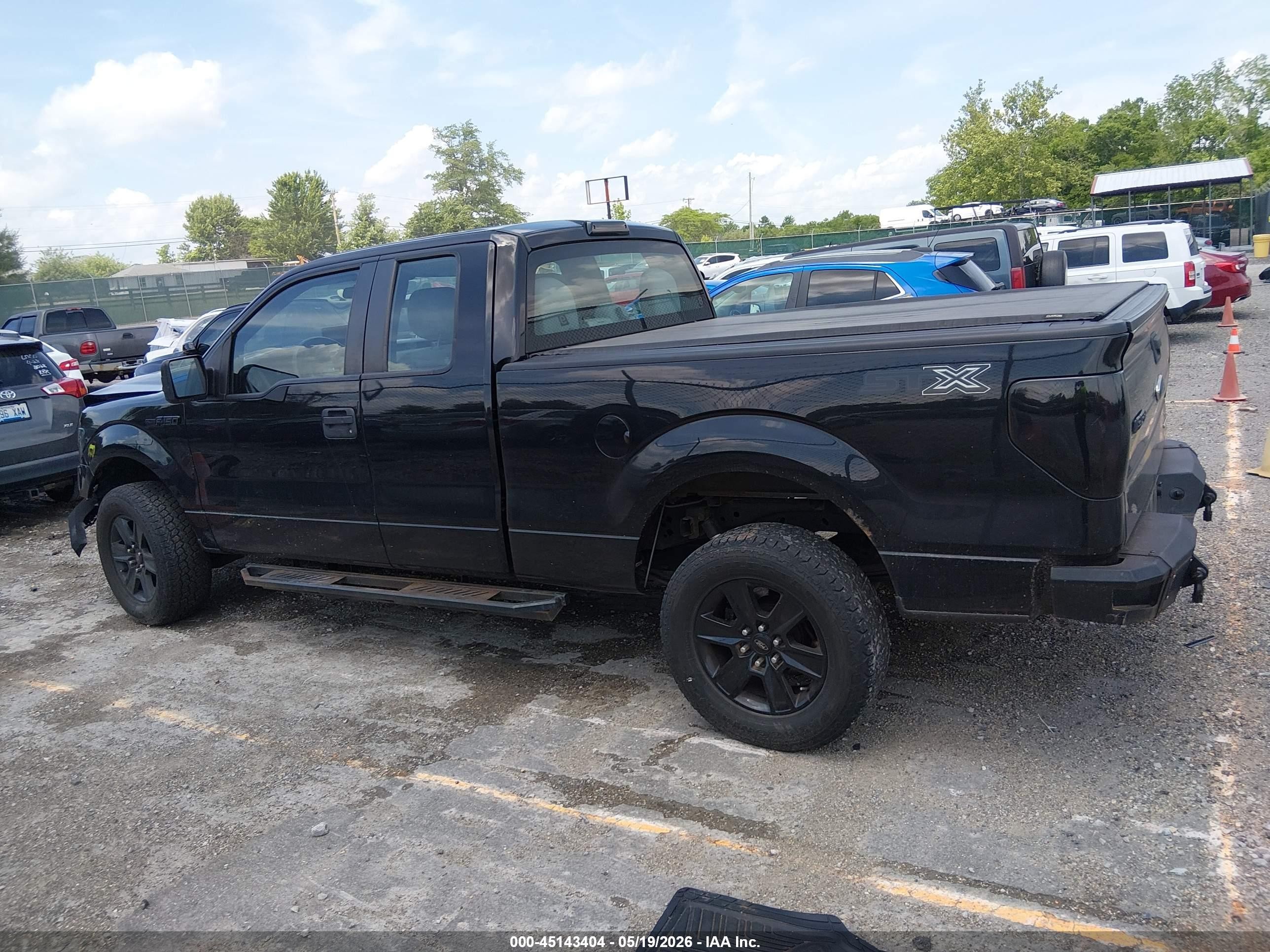 2013 Ford F-150 Stx Black vin: 1FTFX1EF7DKD87553