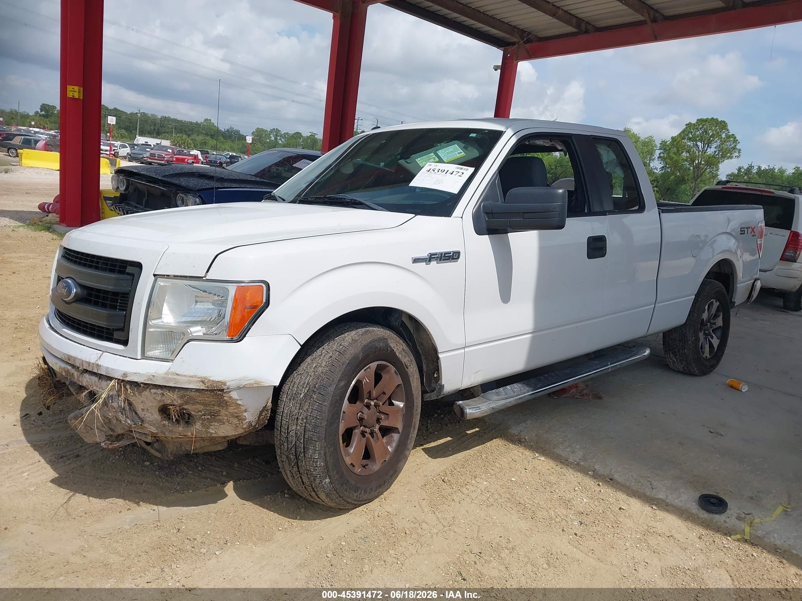 2013 Ford F-150 Stx White vin: 1FTFX1EF7DKF17962