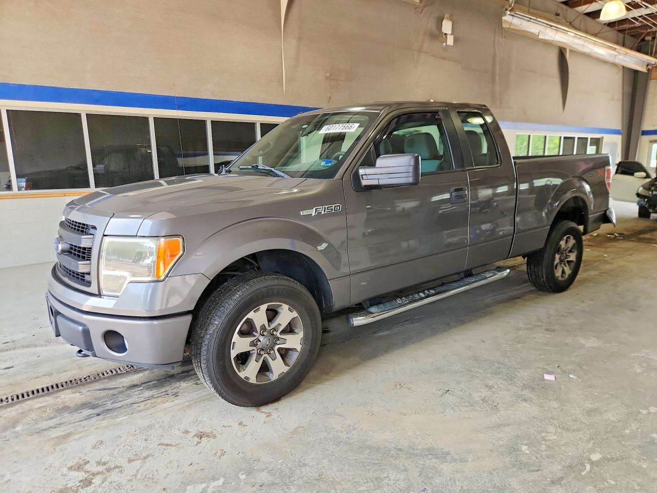 2013 Ford F150 Super Cab Gray vin: 1FTFX1EF7DKF69933