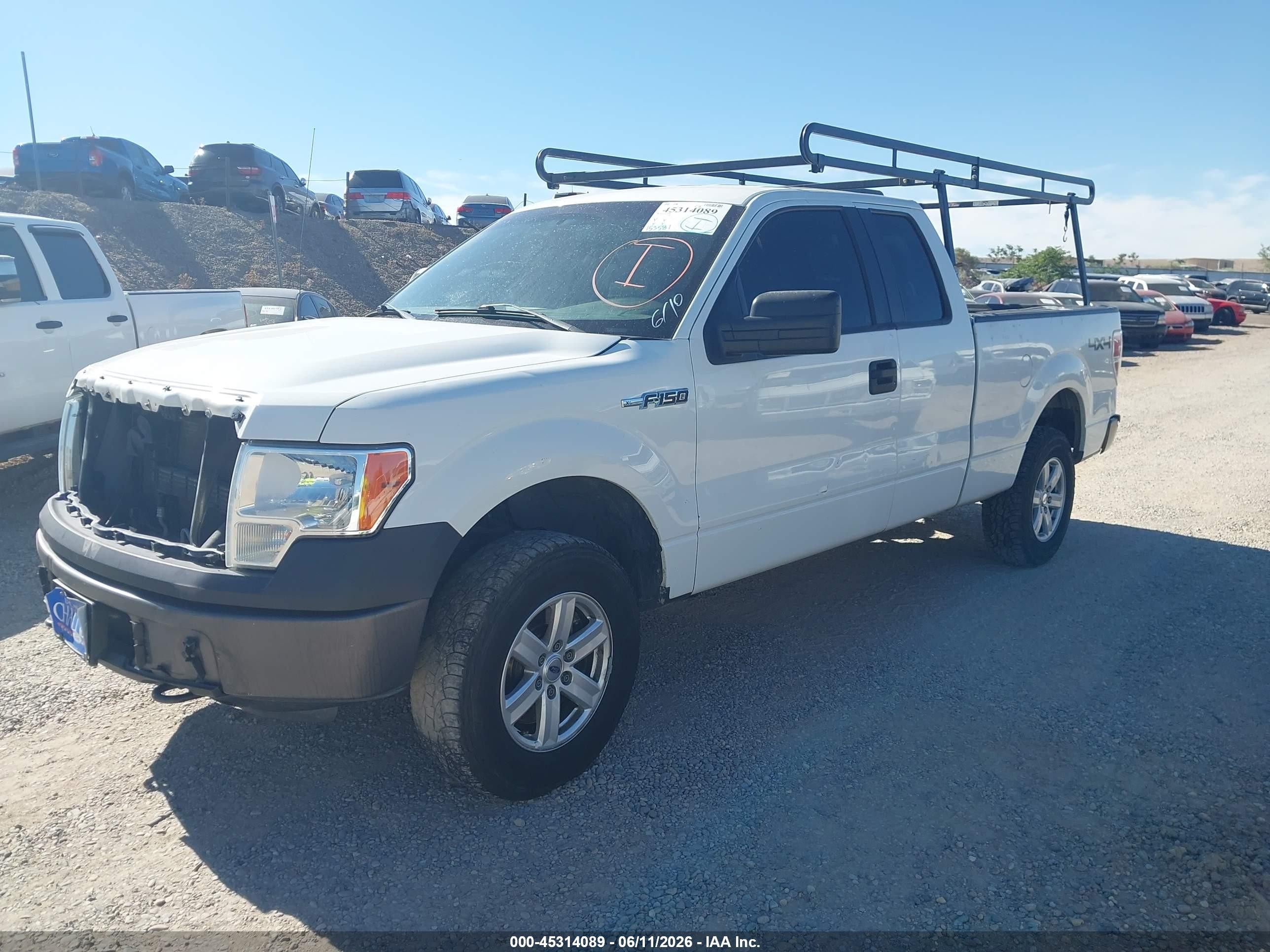 2013 Ford F-150 Xl White vin: 1FTFX1EF7DKG35560