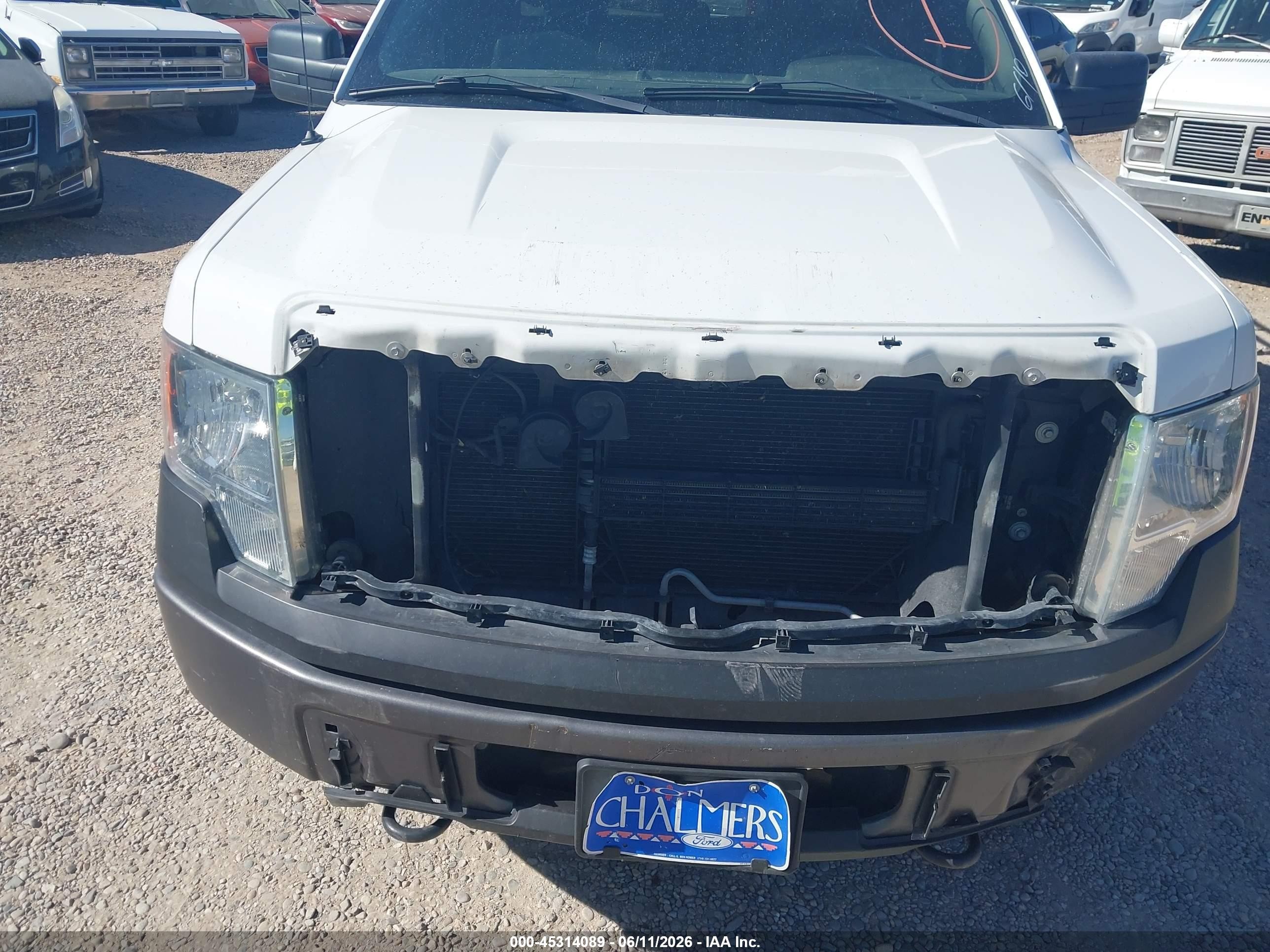 2013 Ford F-150 Xl White vin: 1FTFX1EF7DKG35560
