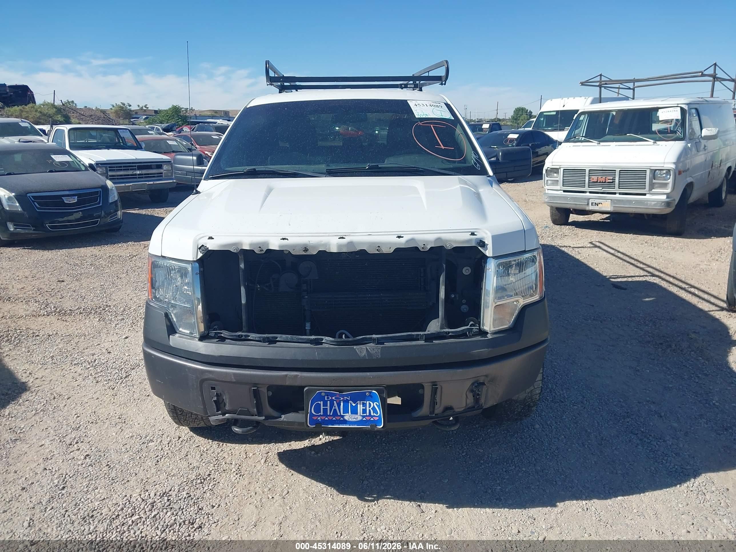 2013 Ford F-150 Xl White vin: 1FTFX1EF7DKG35560